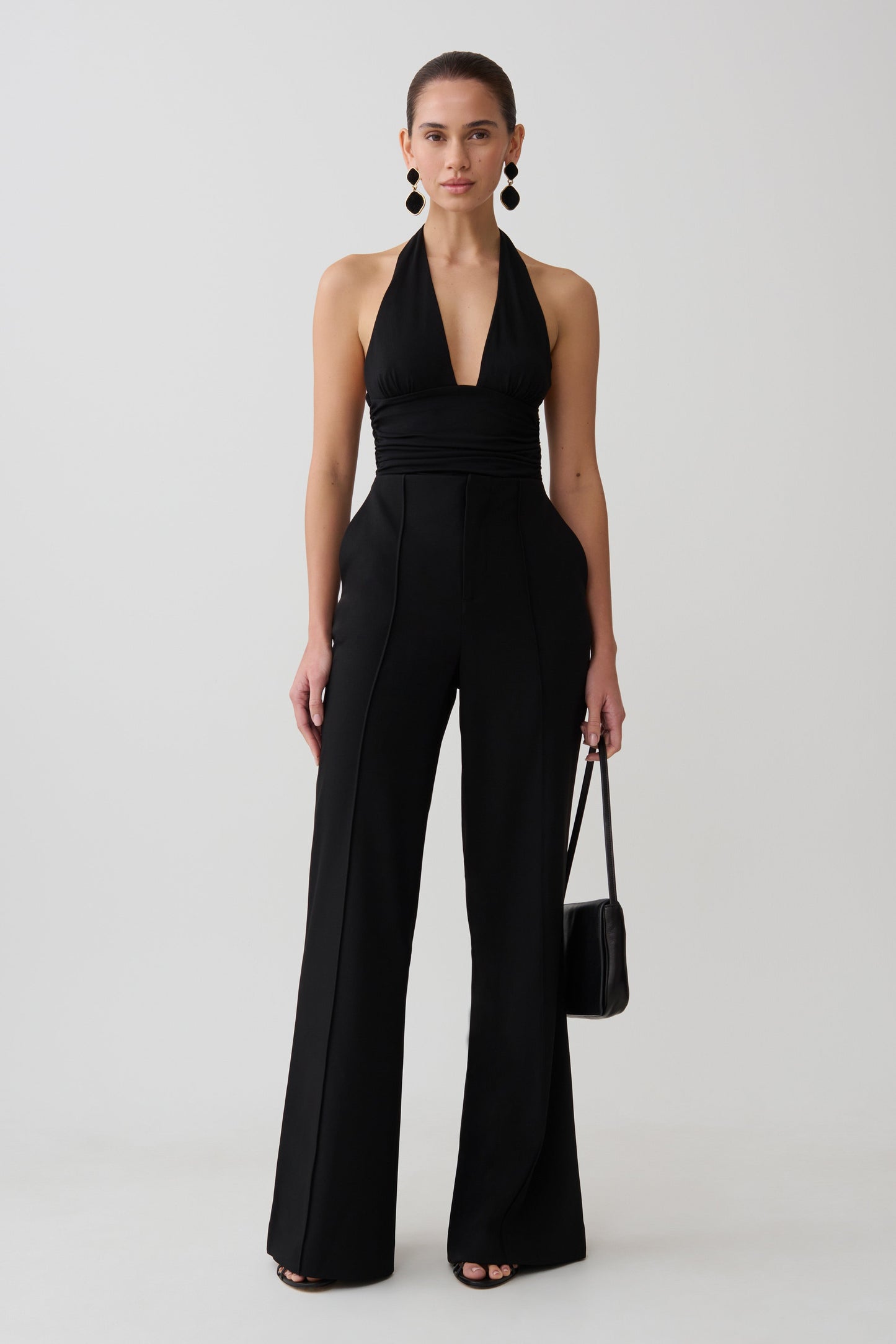 Eden High Waisted Suiting Pants - Black