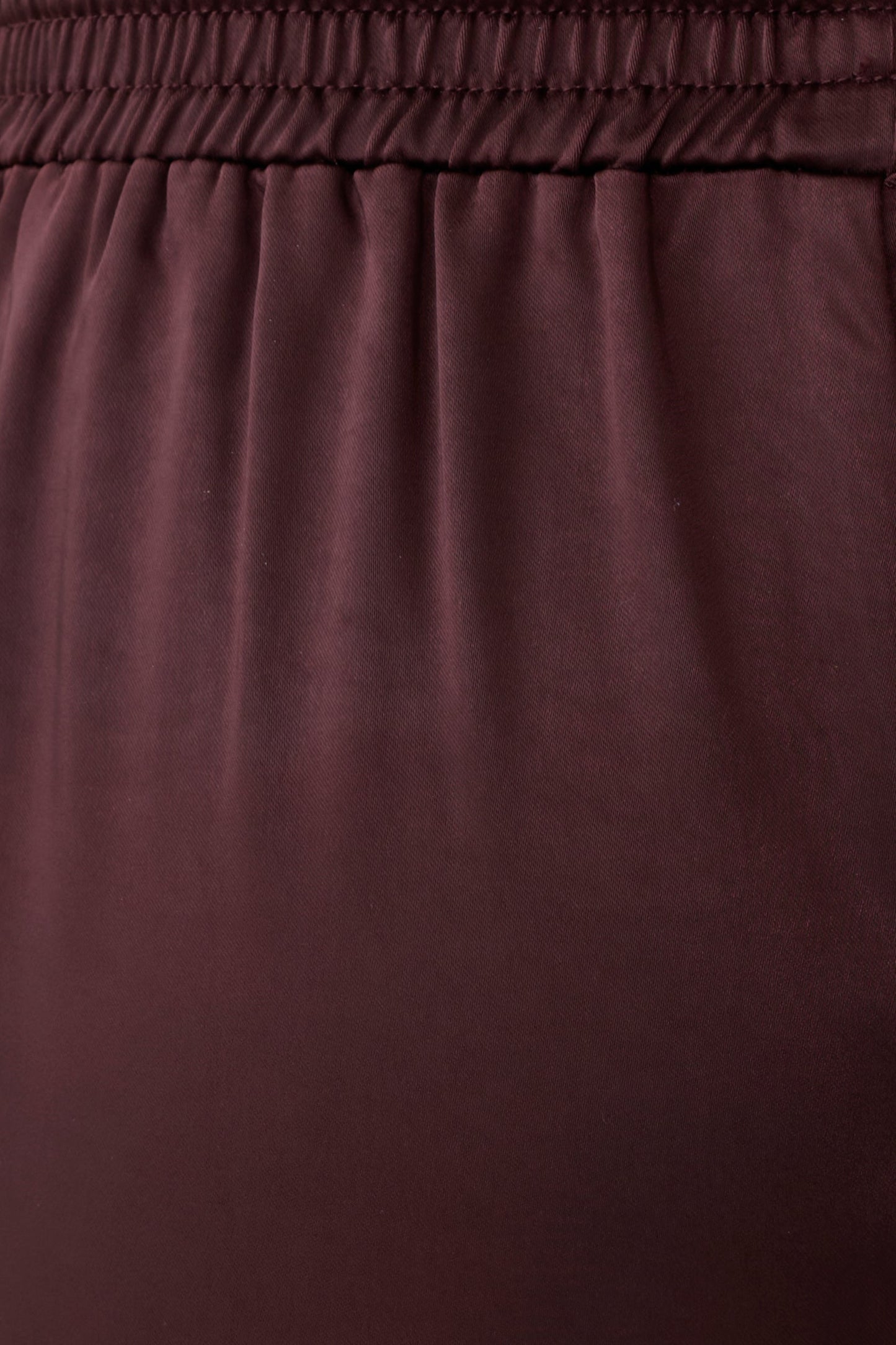 Danica Straight Leg Satin Pants - Mahogany