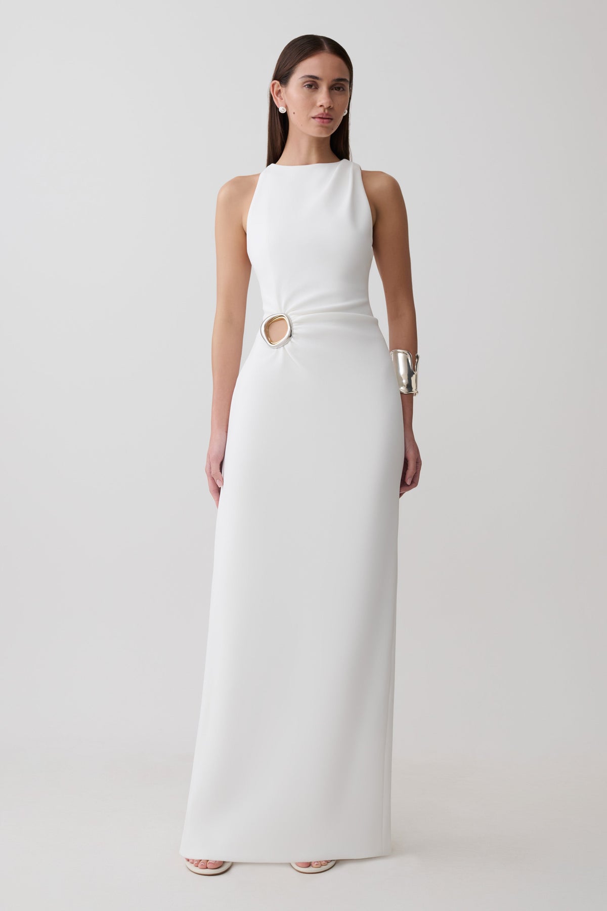 Maylin Hardware Maxi Dress - Ivory