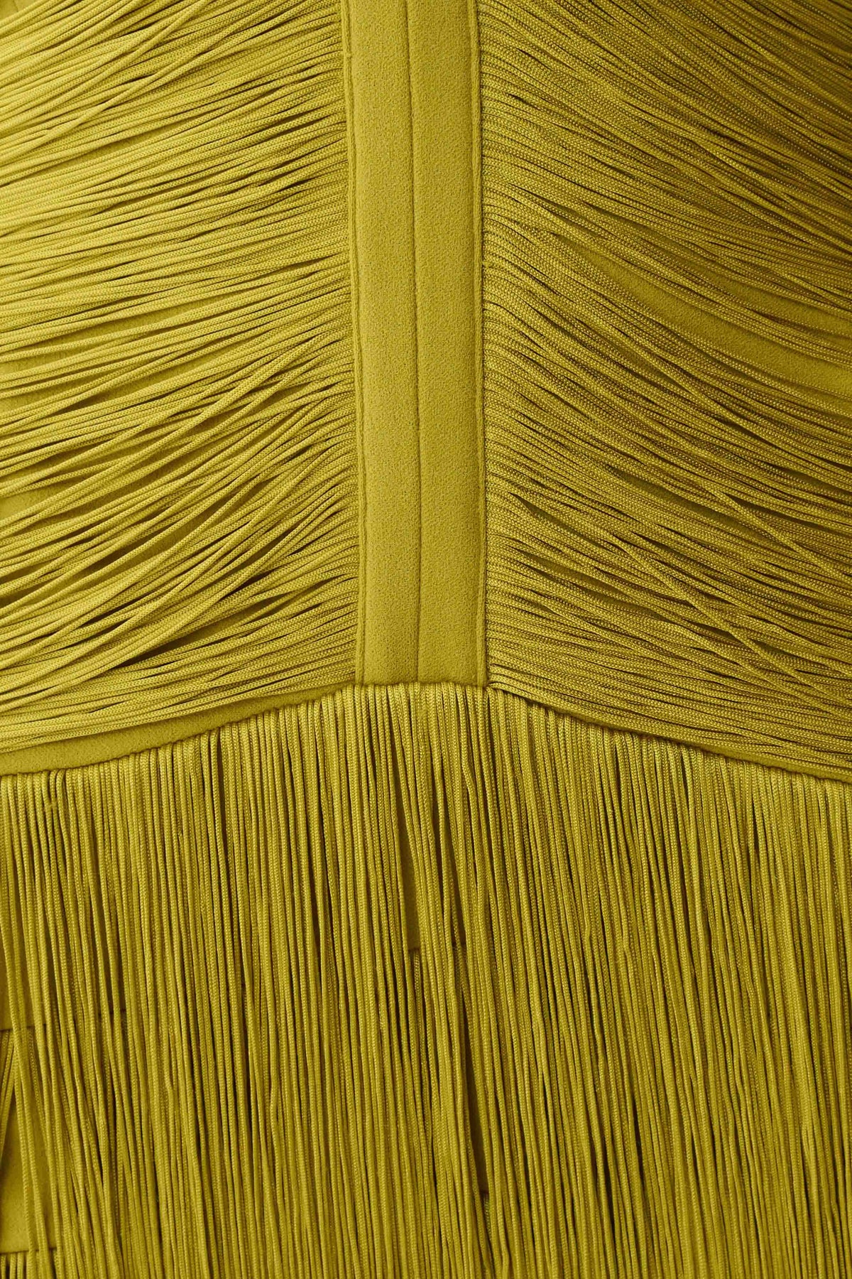 Tiffany Fringe Maxi Dress - Chartreuse