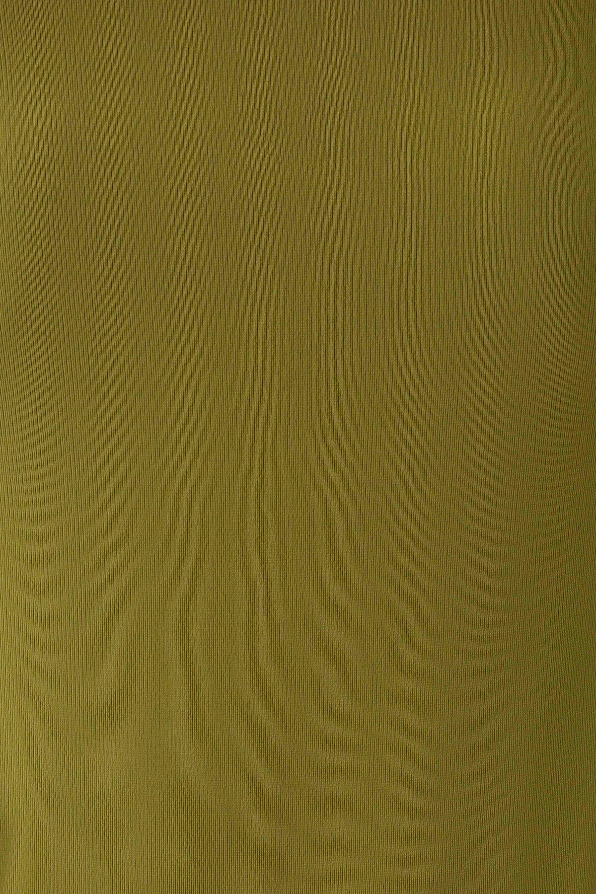 Bambi Twisted Neck Dry Jersey Bodysuit - Martini Olive