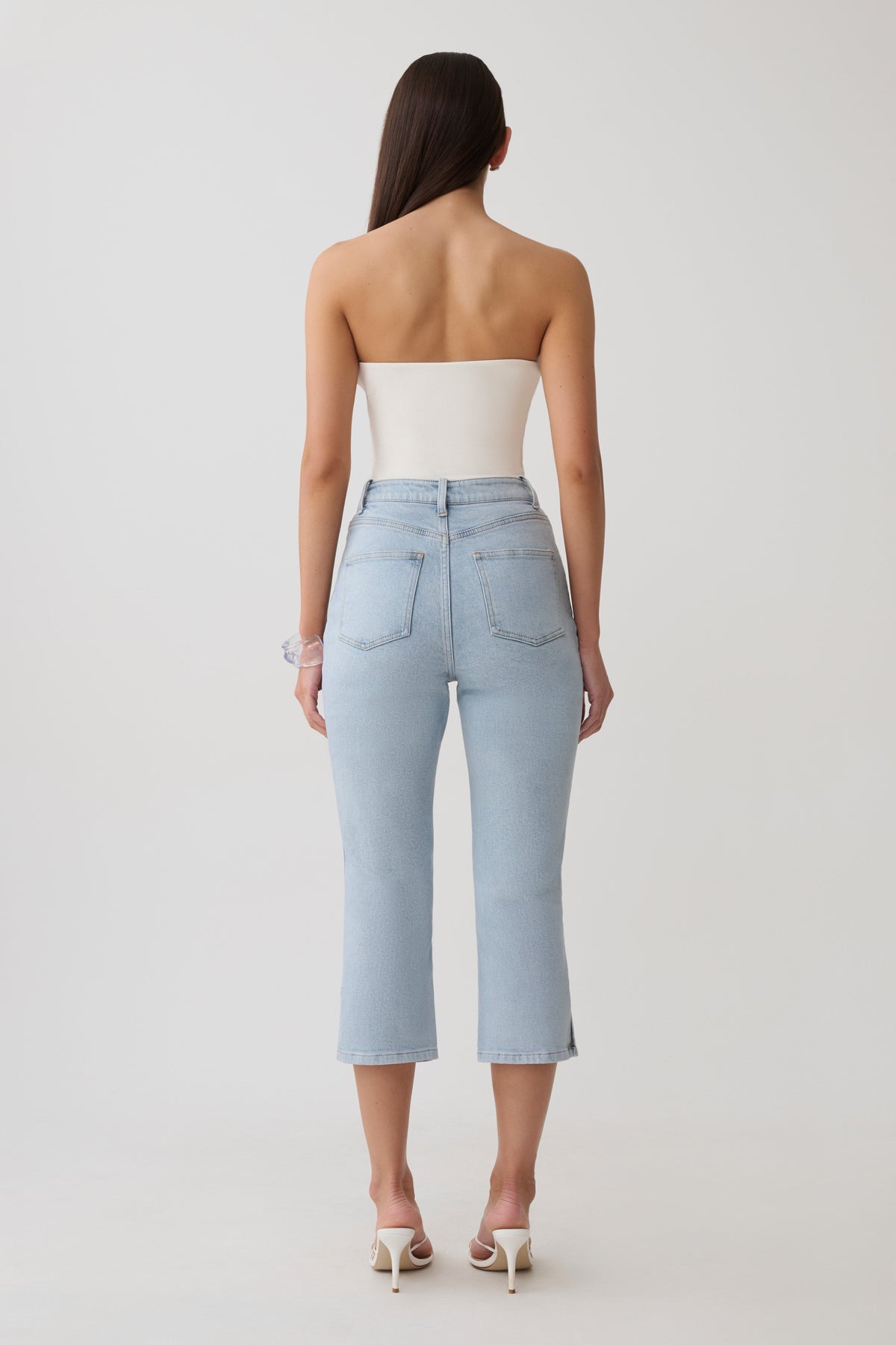 Harley Strapless Bandeau Top - Ivory