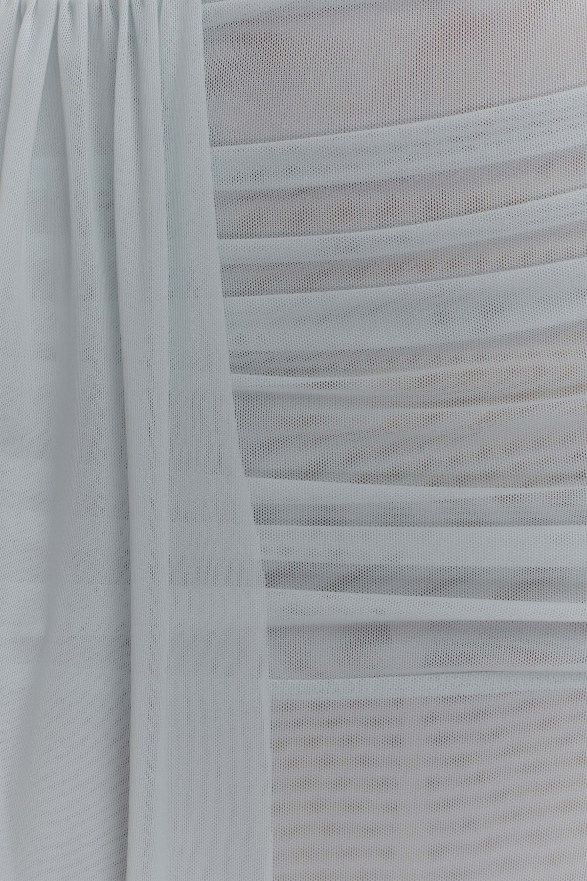 Arna Mesh Maxi Skirt - Pale Blue