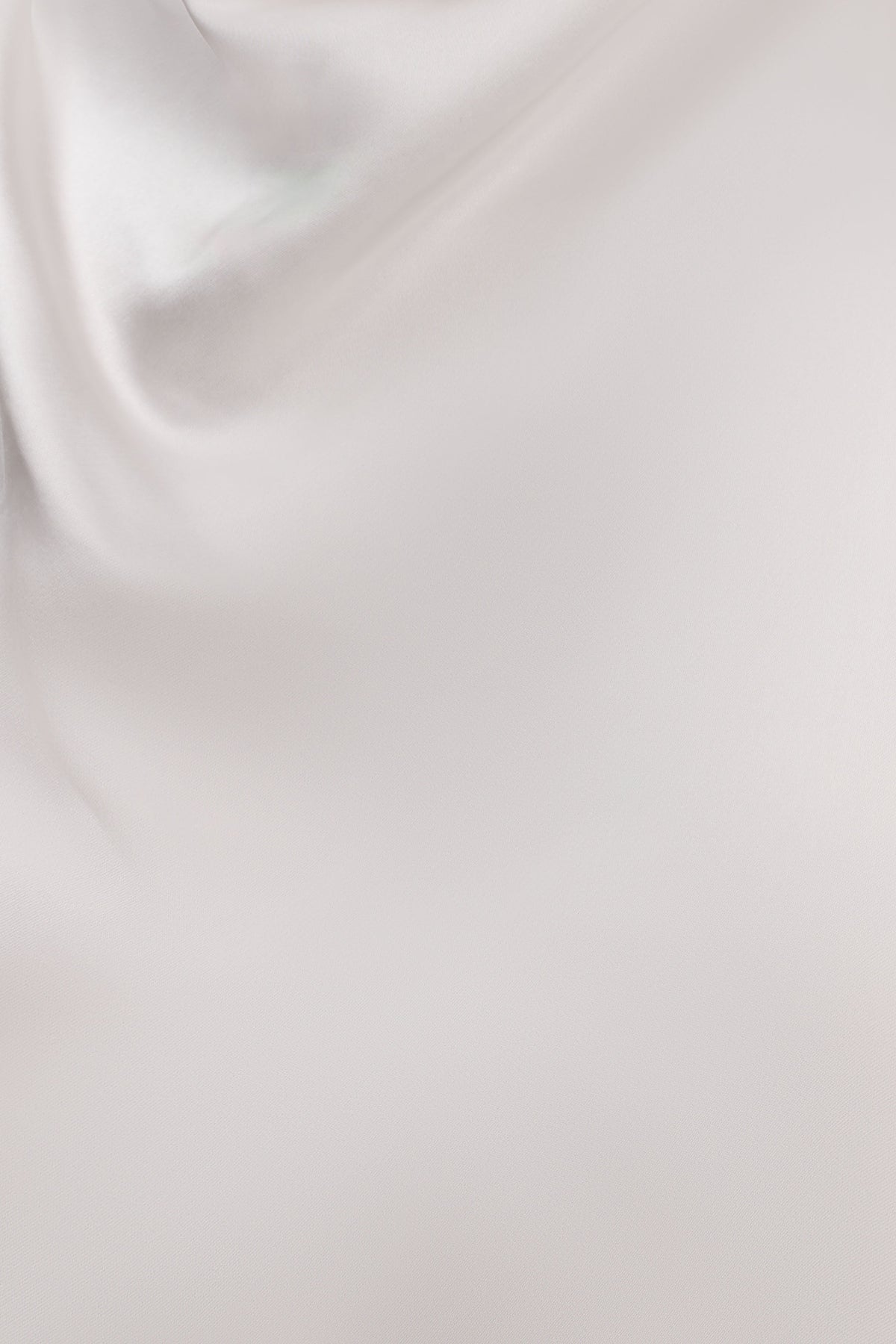 Sydney Asymmetrical Satin Halter Top - Ivory