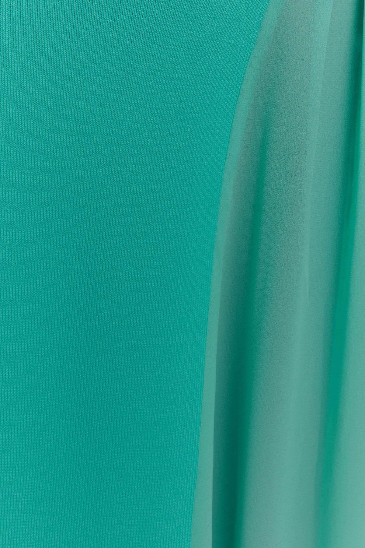 Soleil Knit And Mesh Halter Maxi Dress - Lagoon