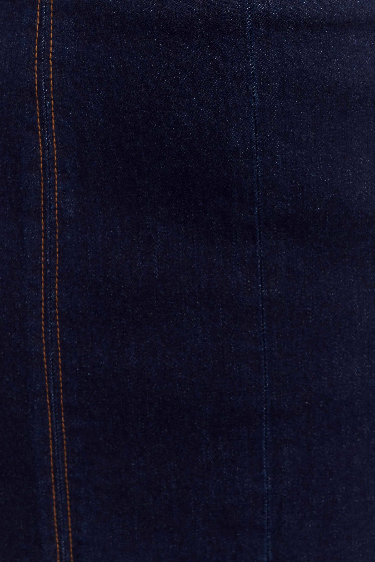 Shauna Denim Halter Midi Dress - Indigo Blue