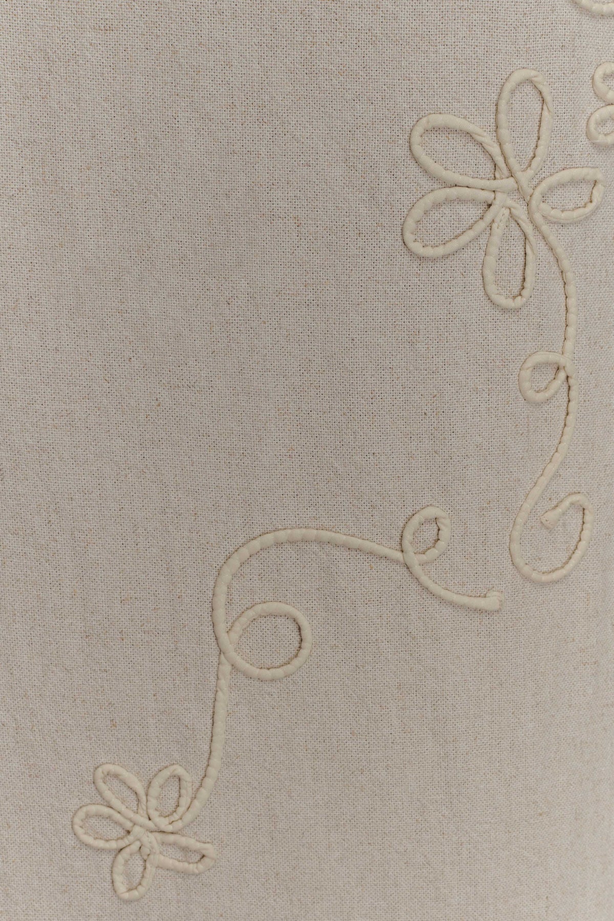 Casey Linen Embroidered Maxi Skirt - Natural
