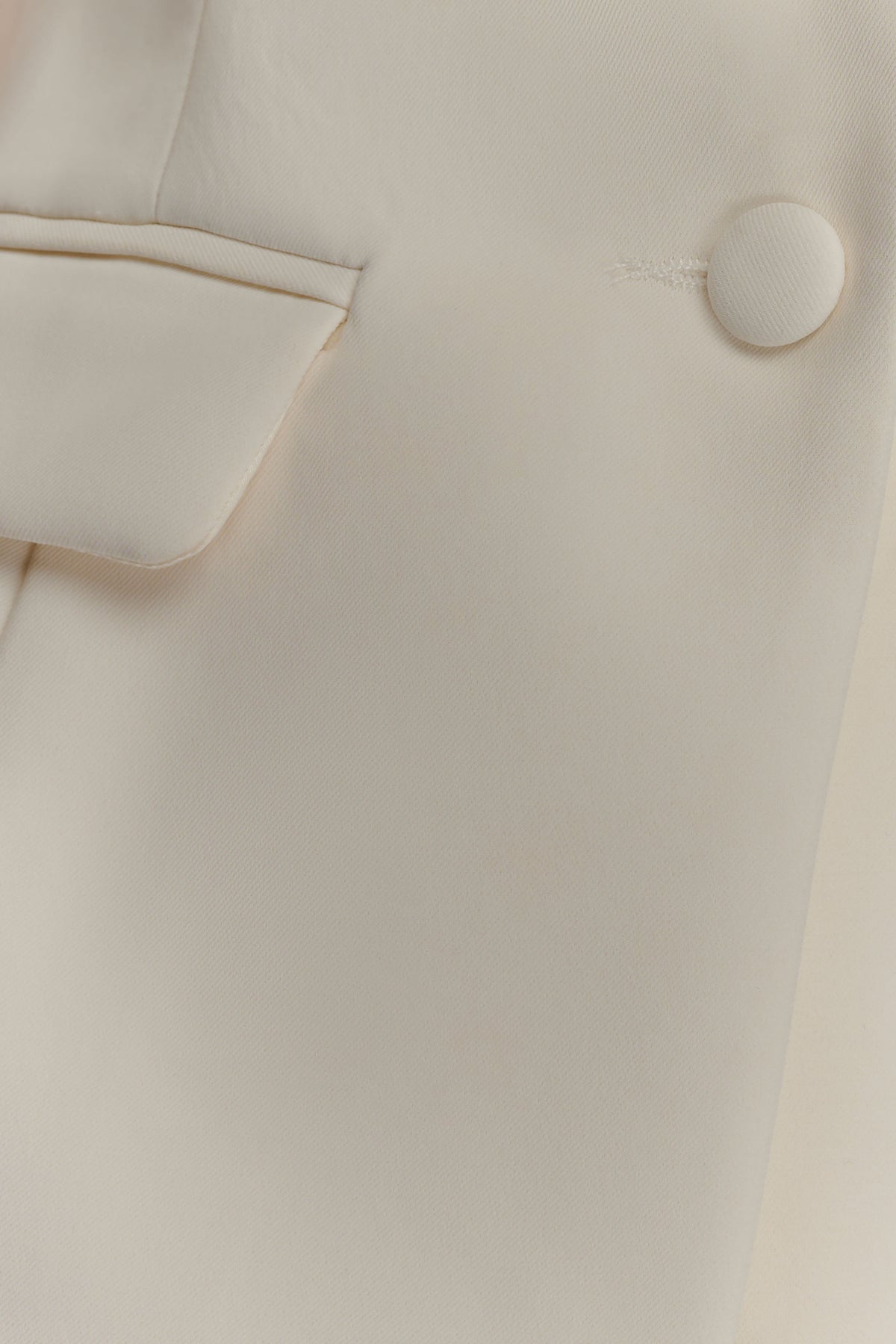 Opal Puff Sleeve Suiting Top - Ivory