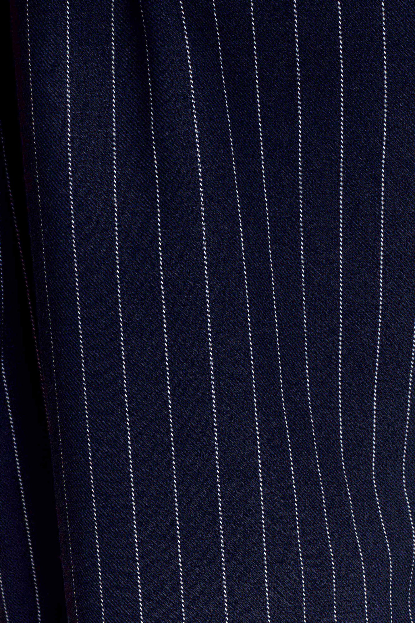 Jacqueline Pleated Wide Leg Pants - Navy Pinstripe