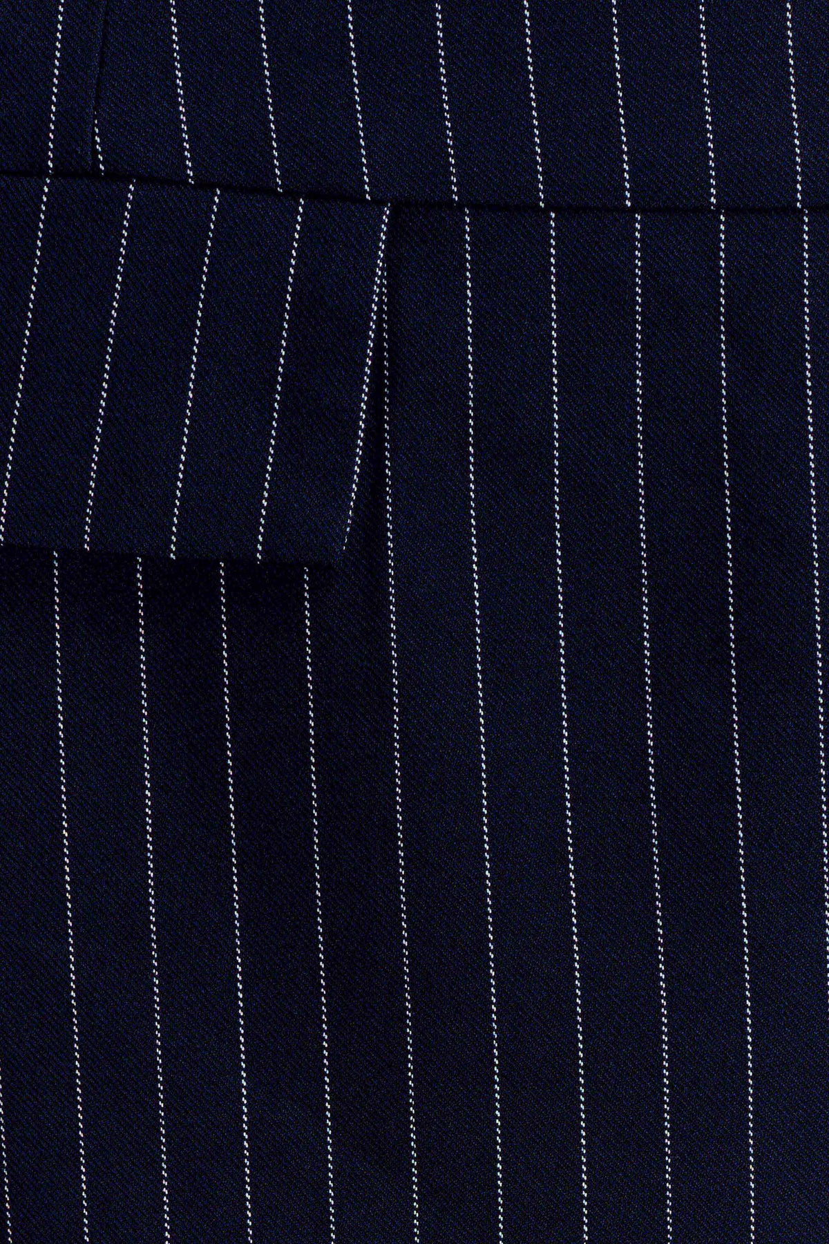 Cassie Column Maxi Skirt - Navy Pinstripe