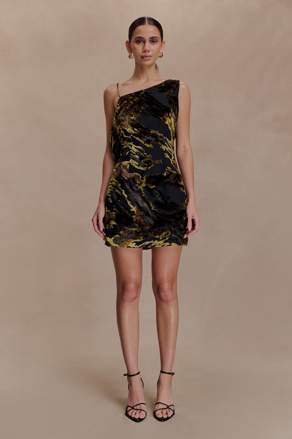 Ayana Cross Back Mini Dress - Velvet Burnout