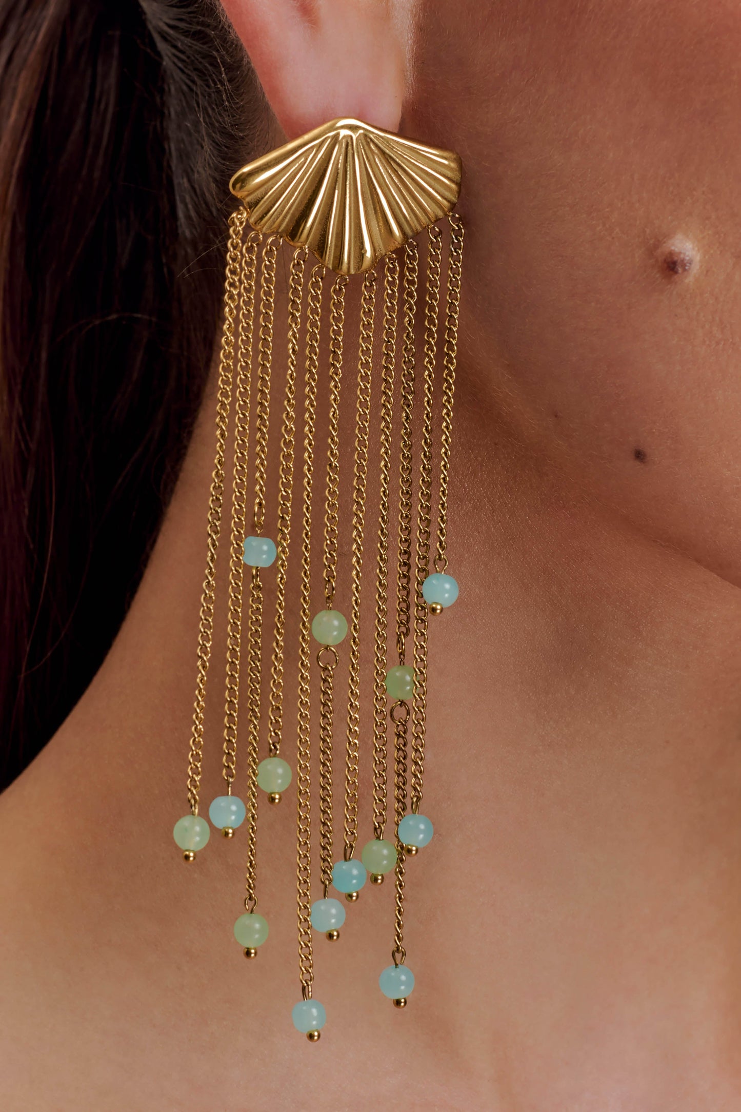 Maia Chandelier Earrings - Gold