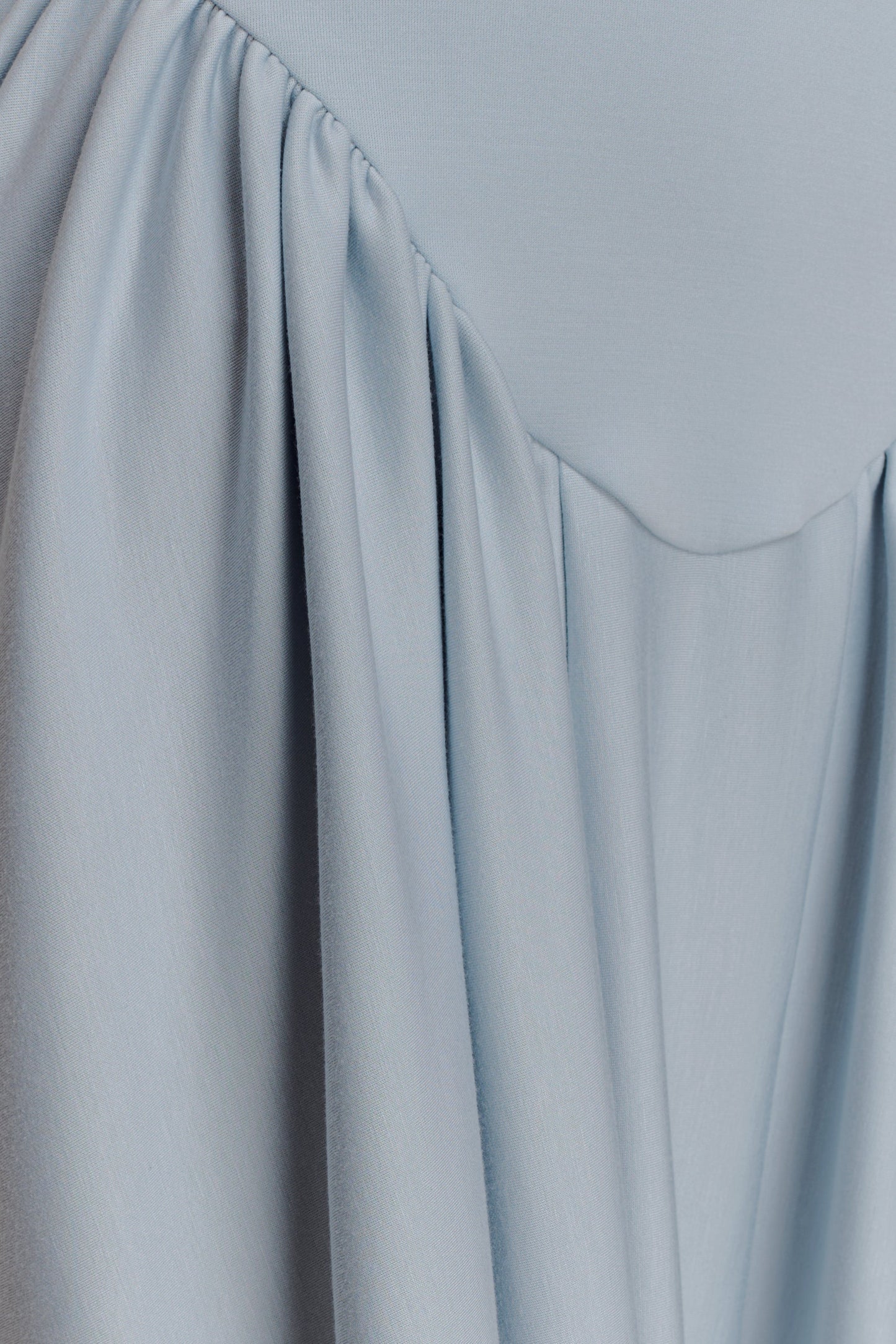 Angelina Scuba Halter Midi Dress - Pale Blue