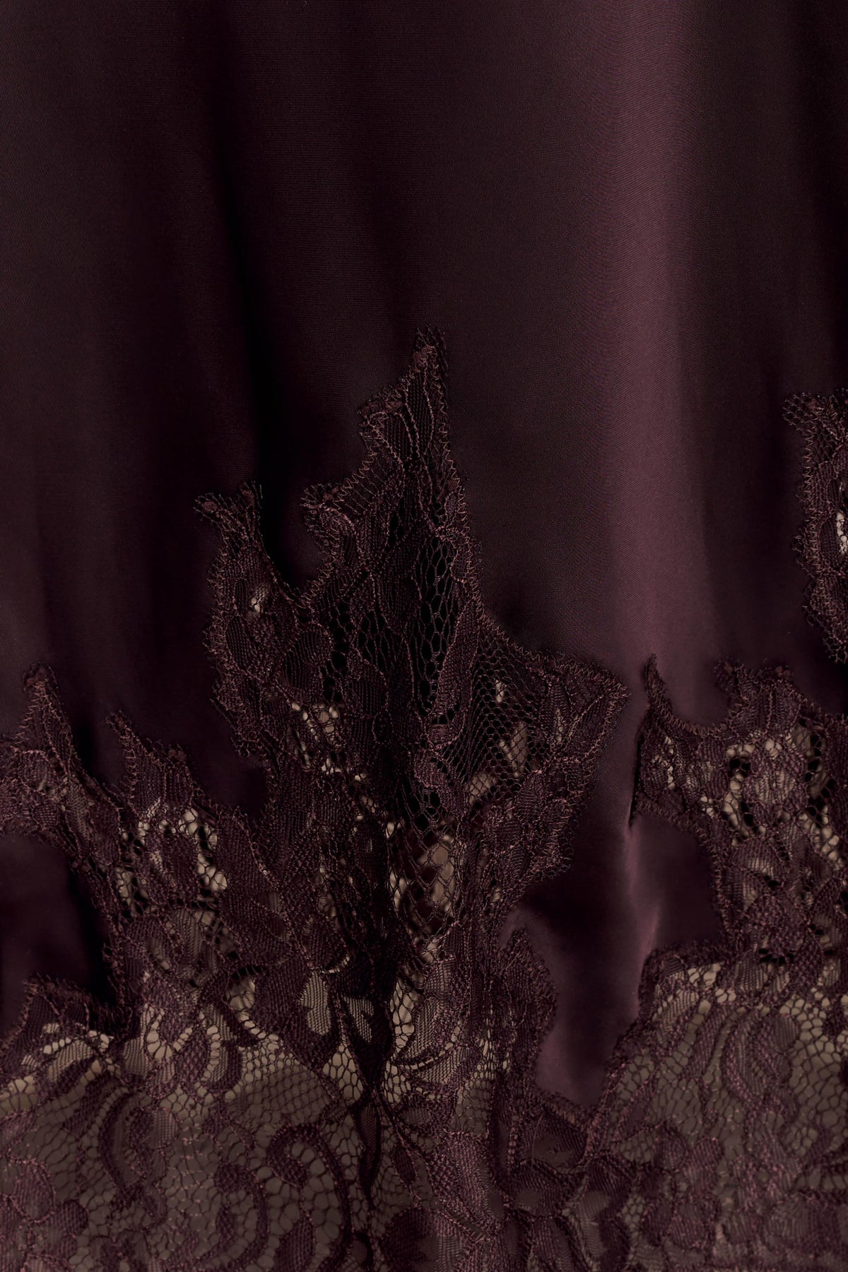 Nina Satin And Lace Camisole - Chocolate