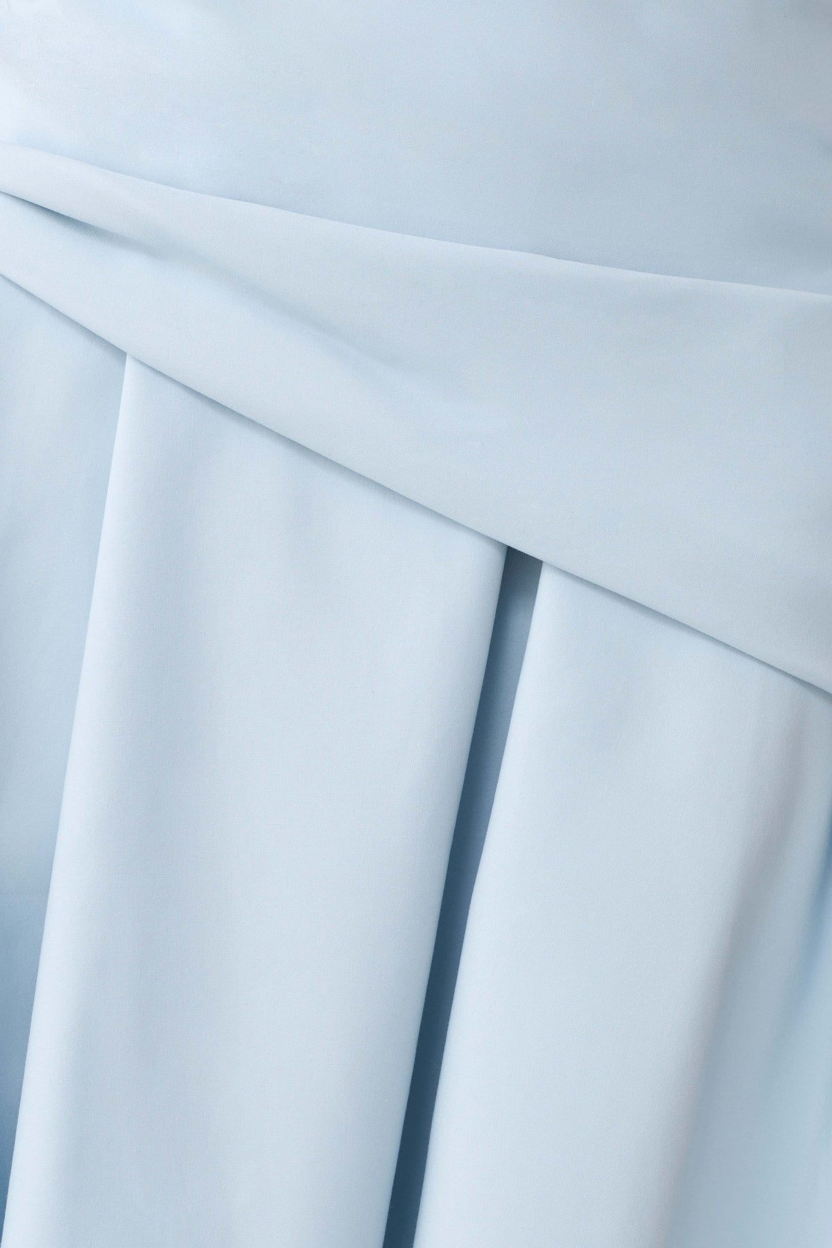 Emily Wrapped Waist Midi Dress - Sky Blue