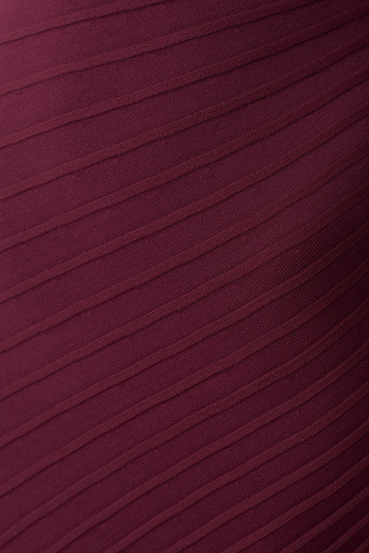 Milasandra Pleated Knit Dress - Plum