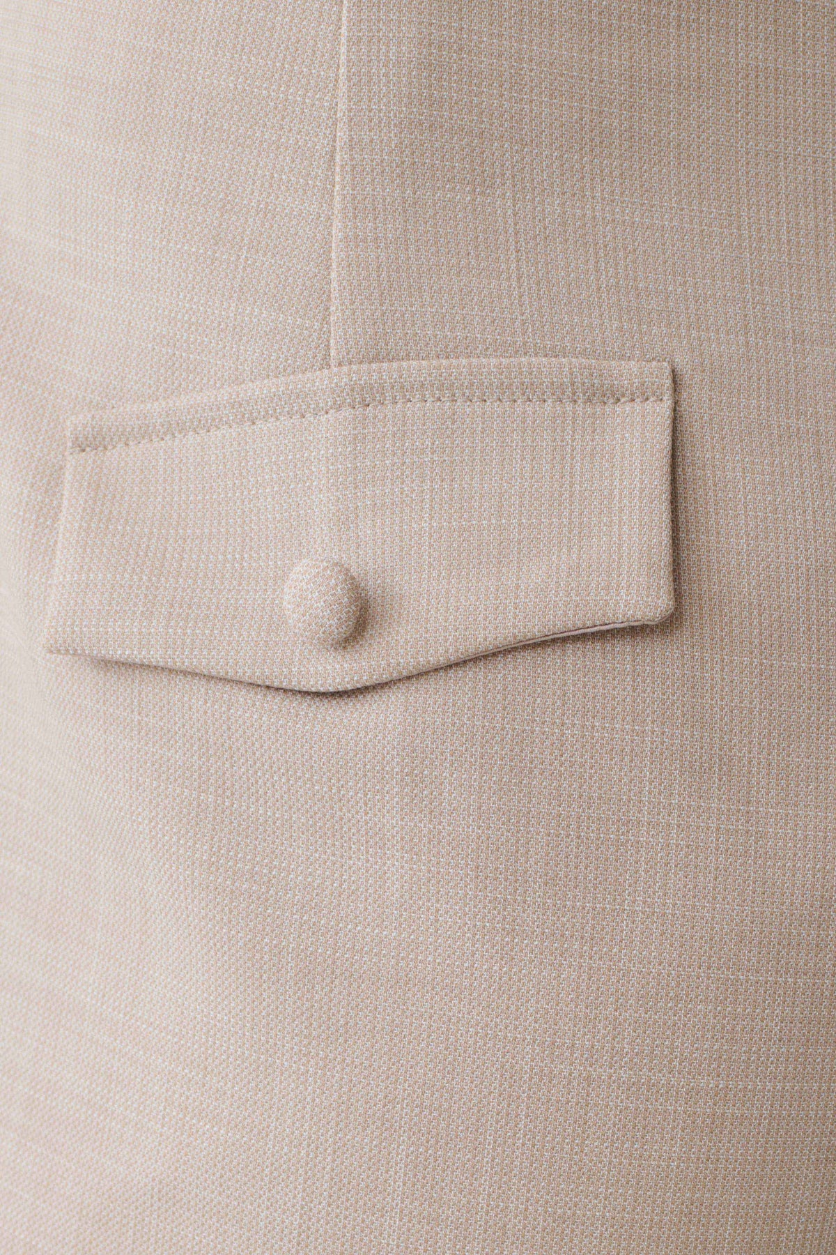 Solenne Suiting Shorts - Natural Marle