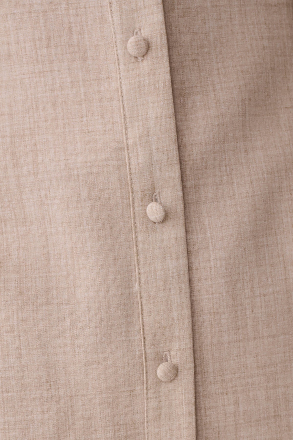 Dorian Fitted Shirt Midi Dress - Wheat Marle