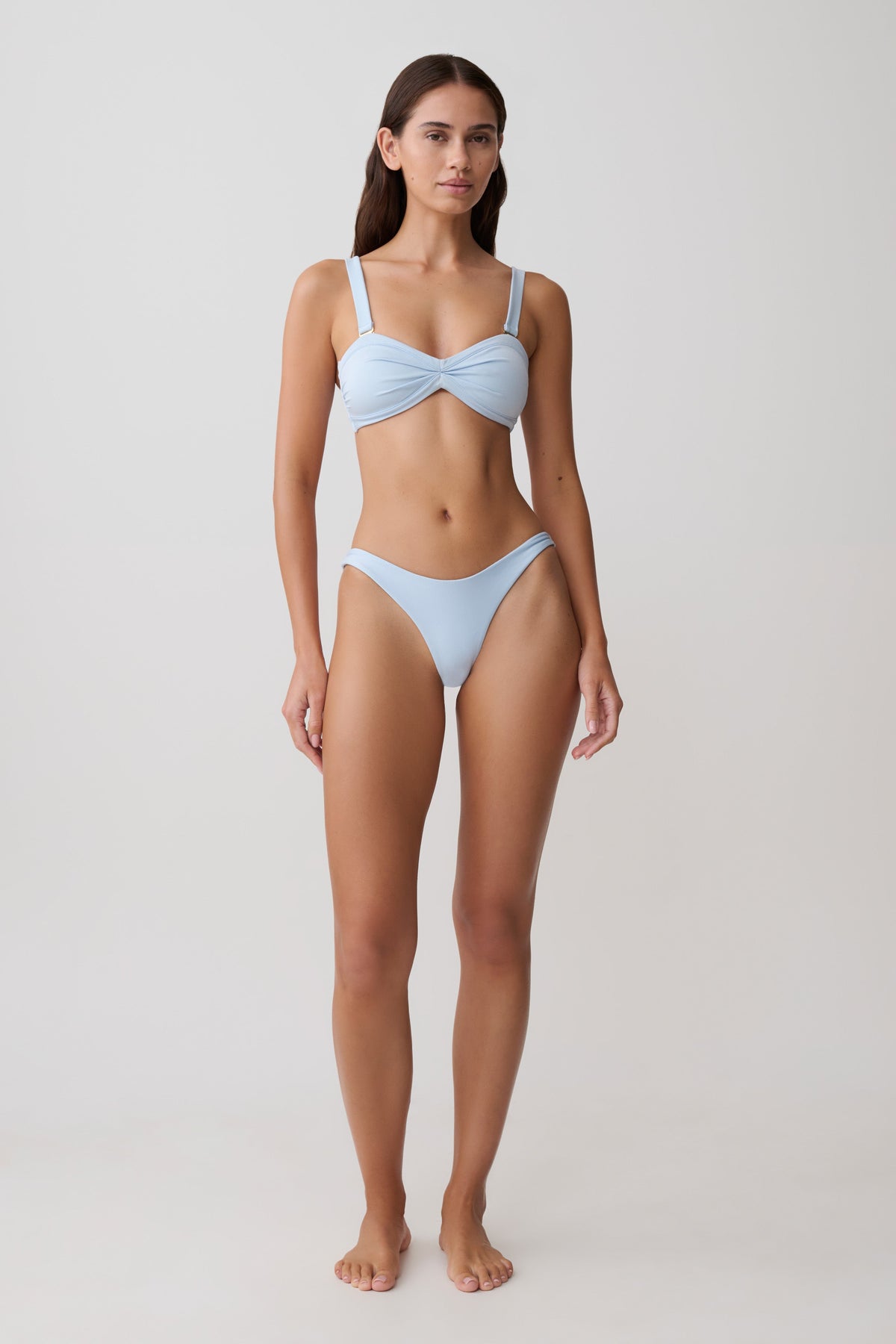Clover Brazilian Bikini Bottom - Pale Blue