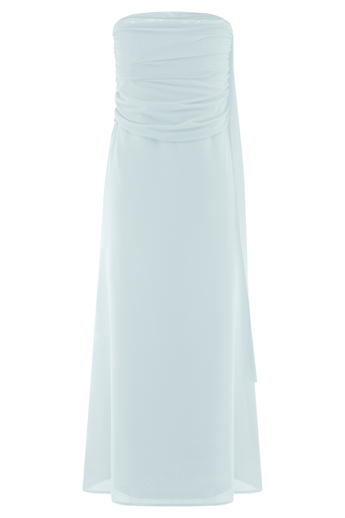 Arna Mesh Maxi Skirt - Pale Blue