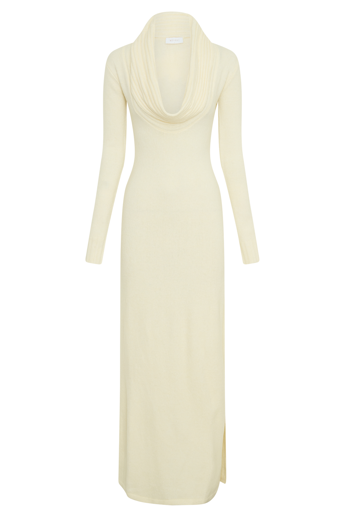 Alessandra Reversible Knit Maxi Dress - Ivory Marle