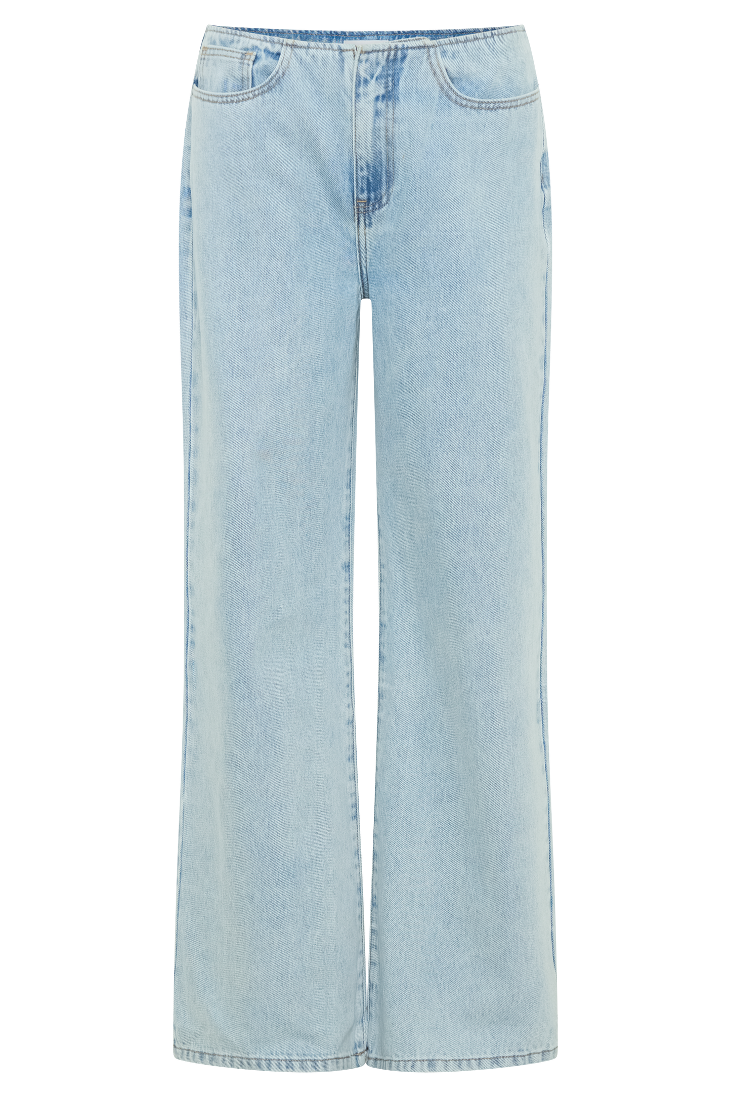 Caitlin Mid Rise Denim Jeans - Light Blue