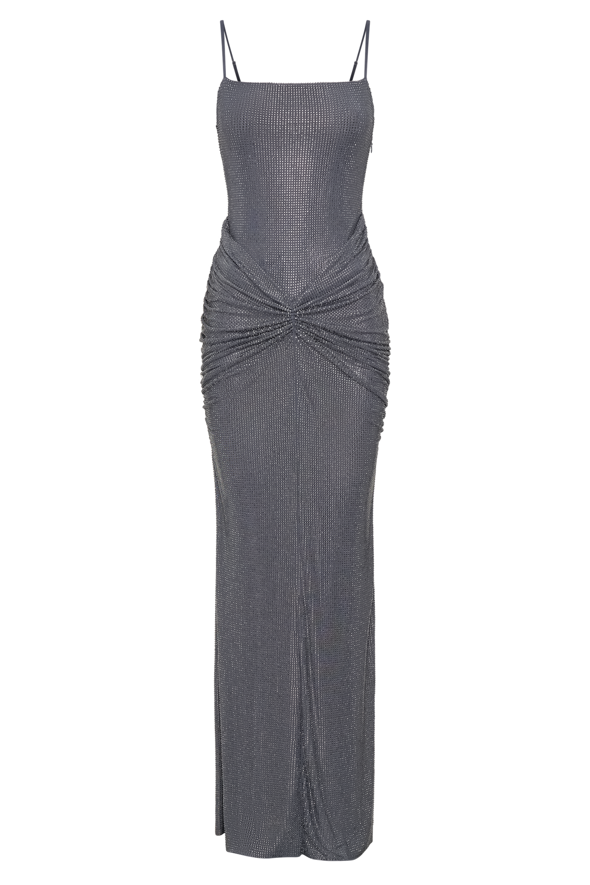 Roisin Diamante Maxi Dress - Gunmetal