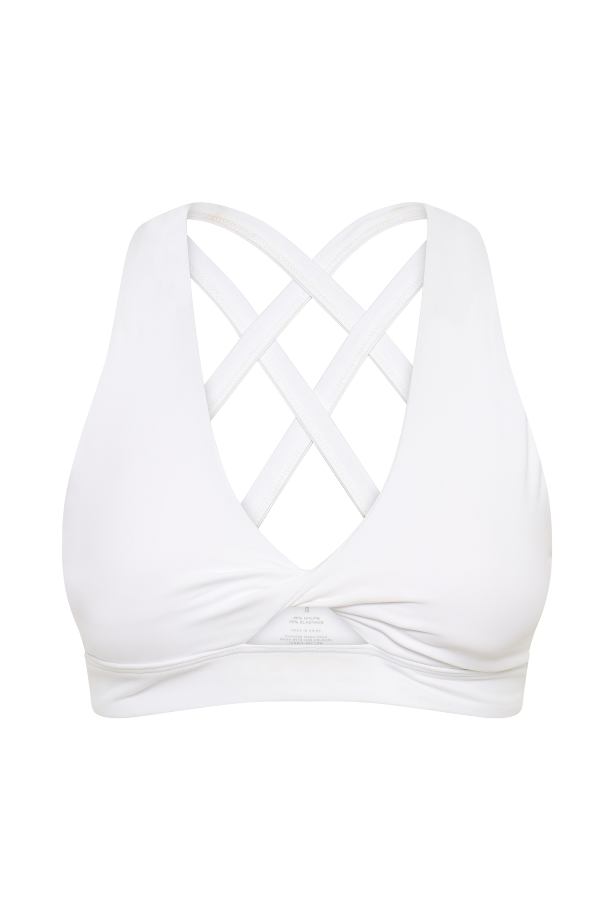 Jackie Twist Crop Top - White