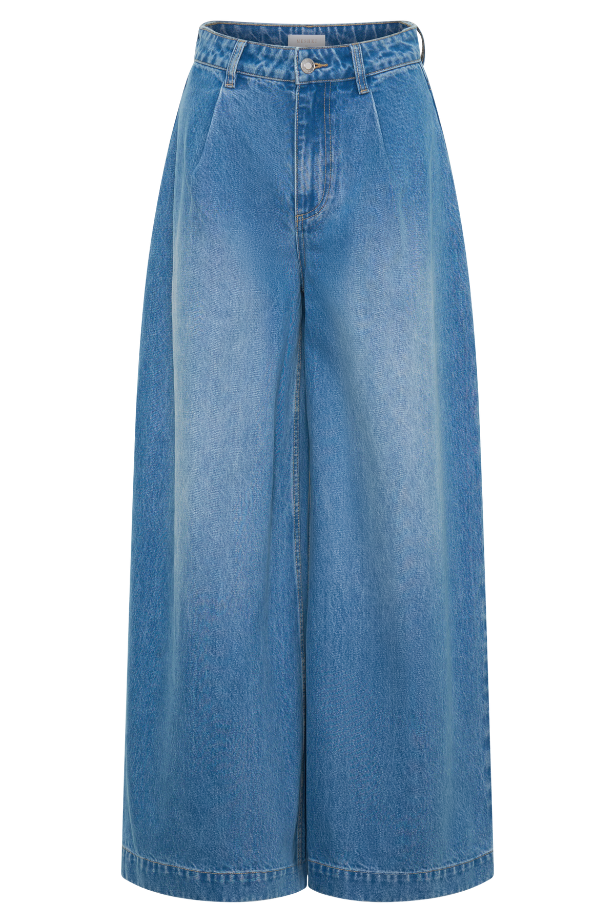 Bobby Oversized Jean With Front Pleat - Summer Blue