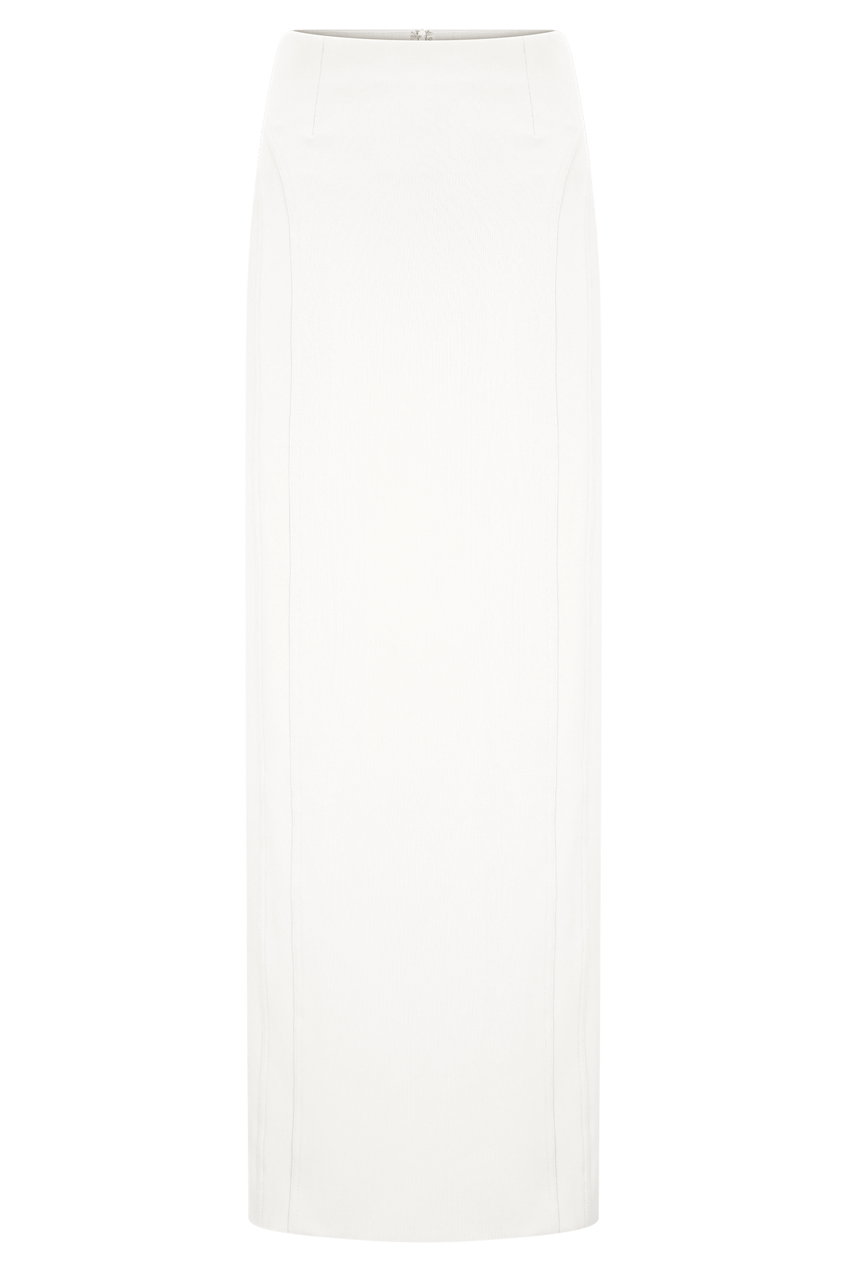 Alma High Waist Maxi Skirt - White