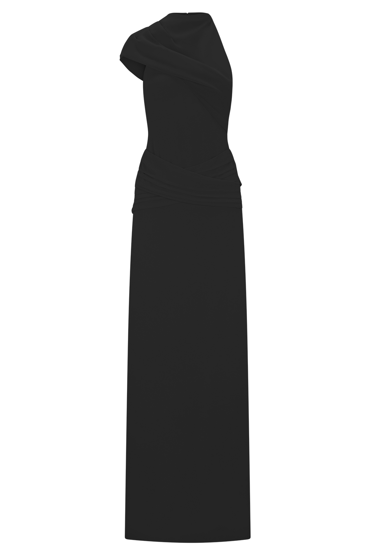 Analia Chiffon Maxi Dress - Black