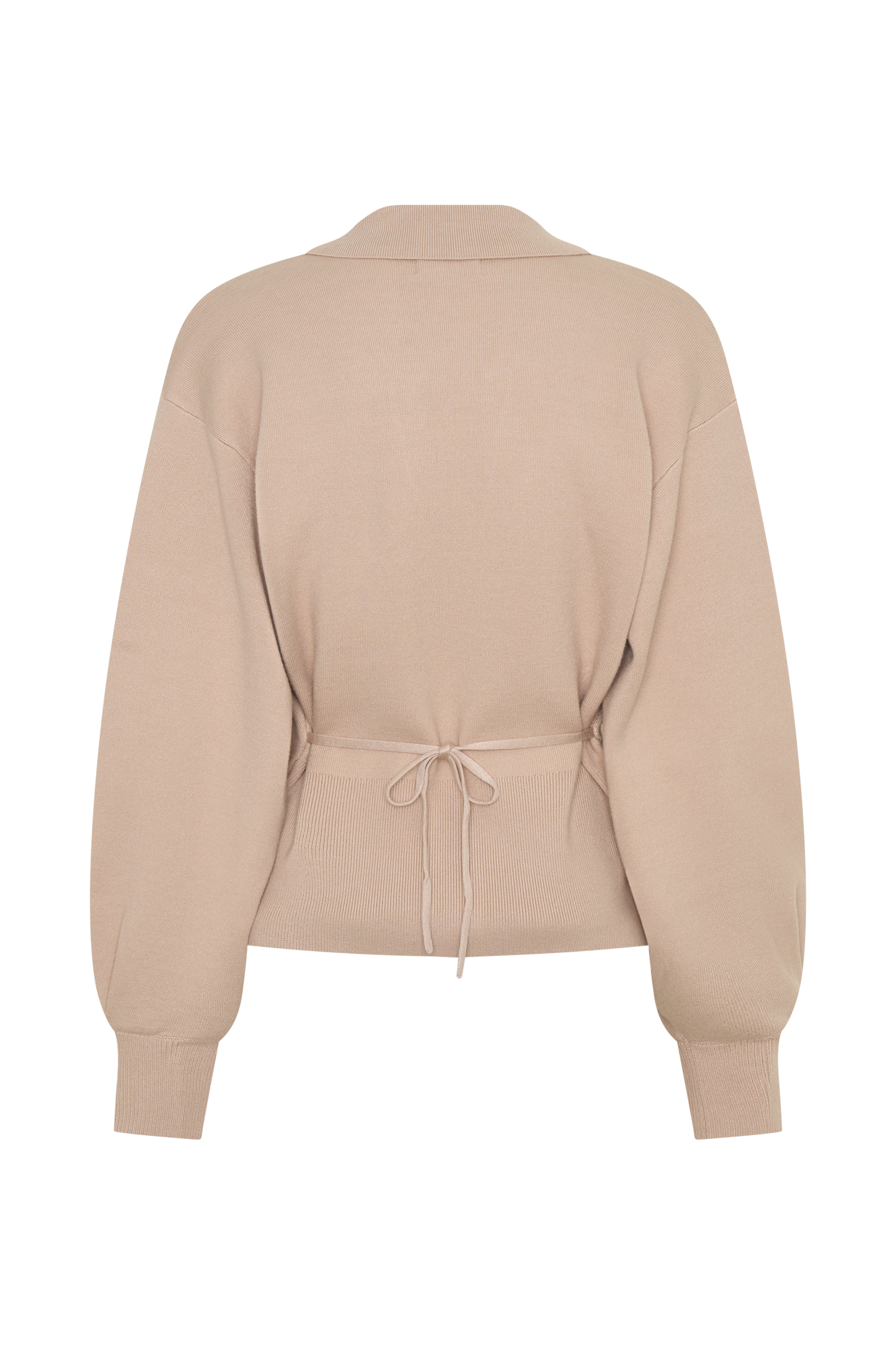 Blaine Knit Blouson Sleeve Cardigan - Oat Marle