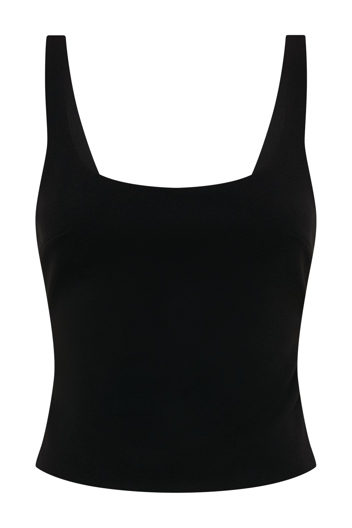 Blanca Stretch Crepe Cami Top - Black