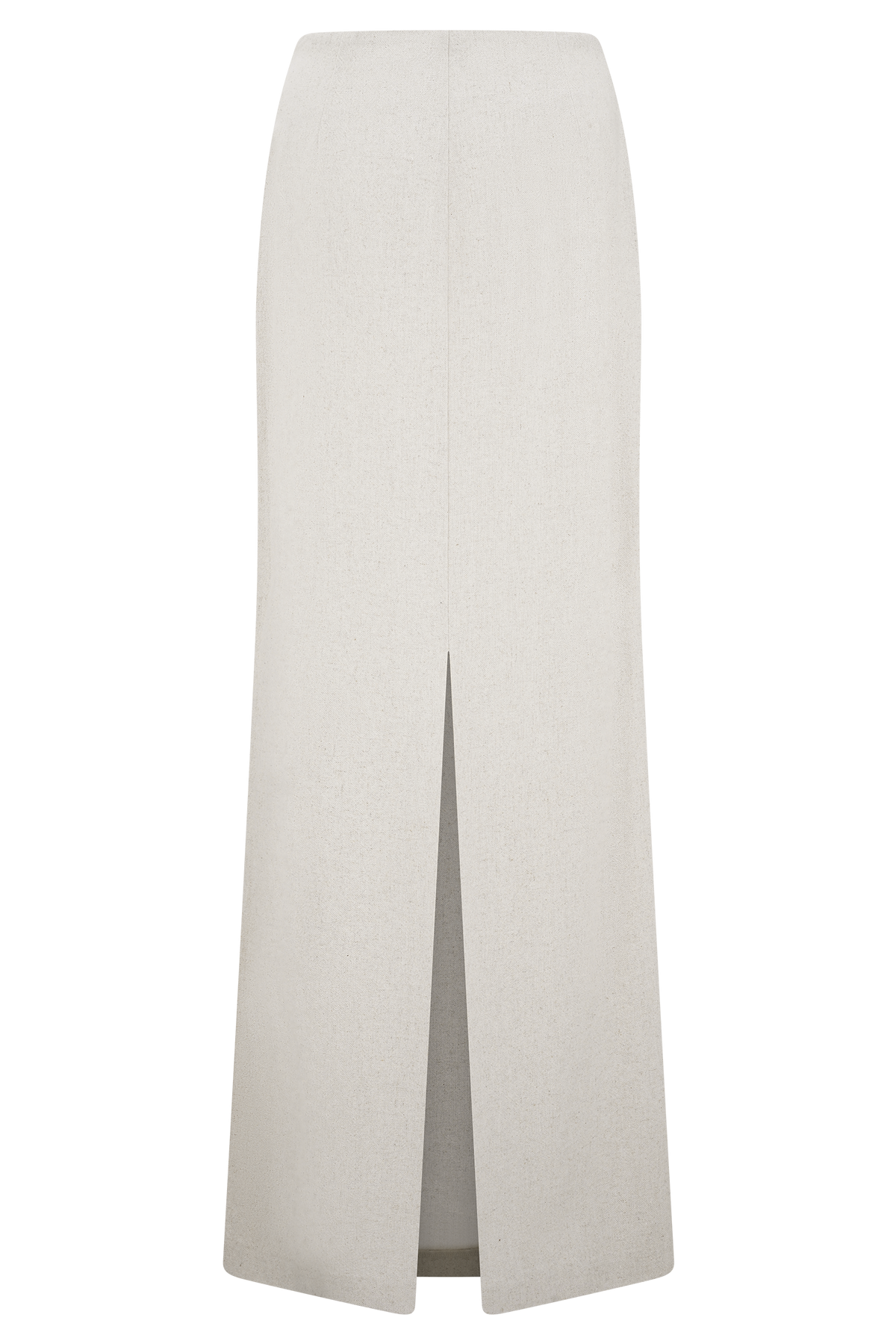 Casey Linen Embroidered Maxi Skirt - Natural