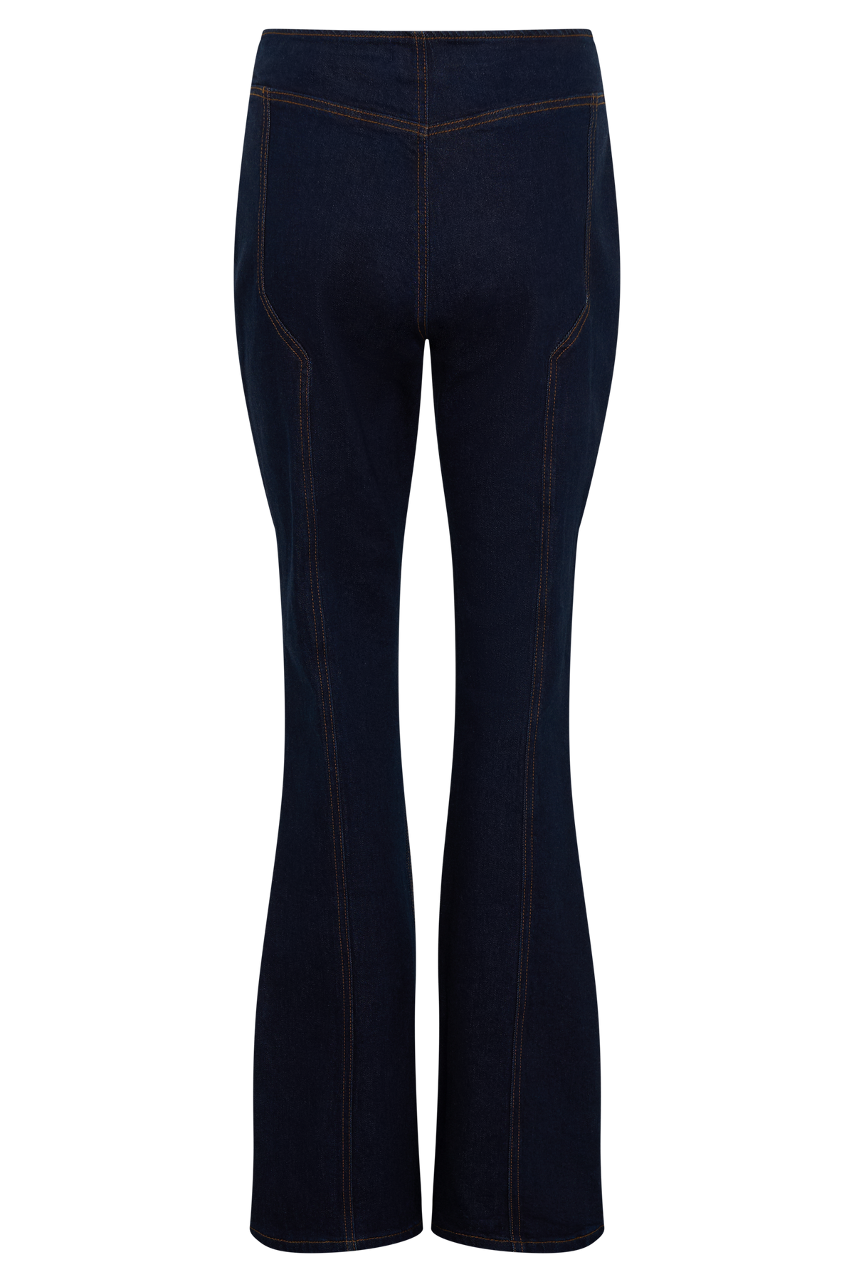Clio Paneled Flare Jeans - Indigo Blue