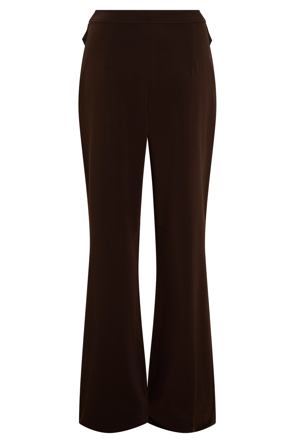 Darcie Fit And Flare Suiting Pants - Dark Chocolate