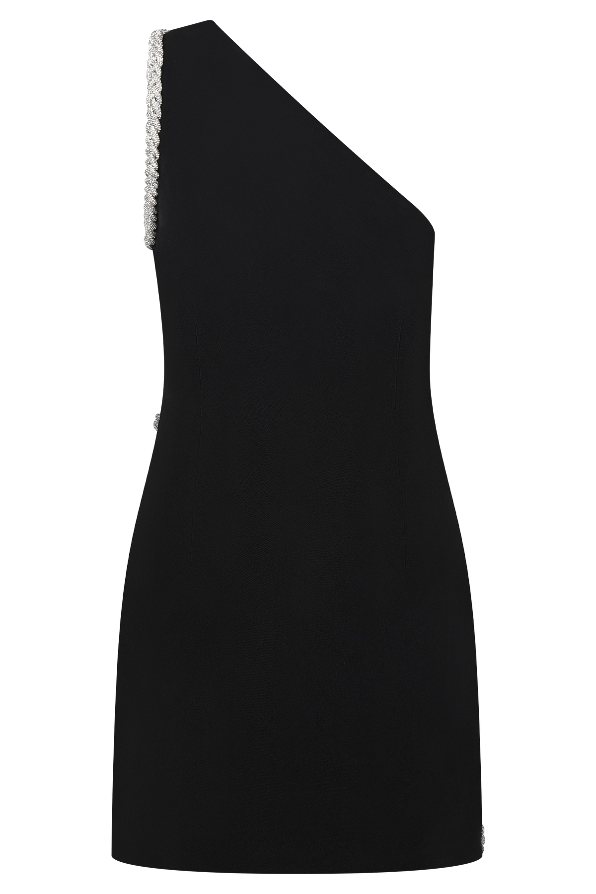 Eleonora Diamante Trim Mini Dress - Black