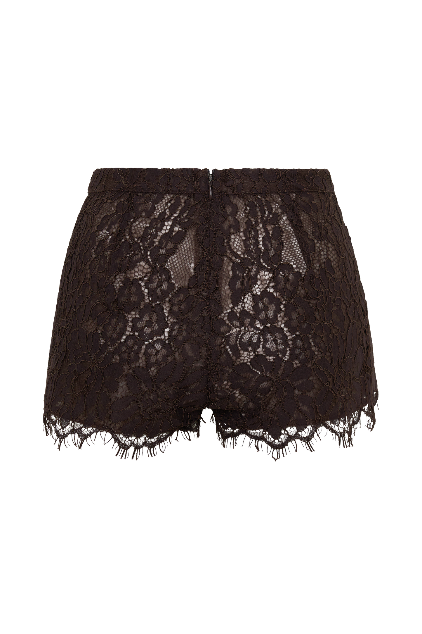 Gigi Lace Mini Shorts - Dark Chocolate
