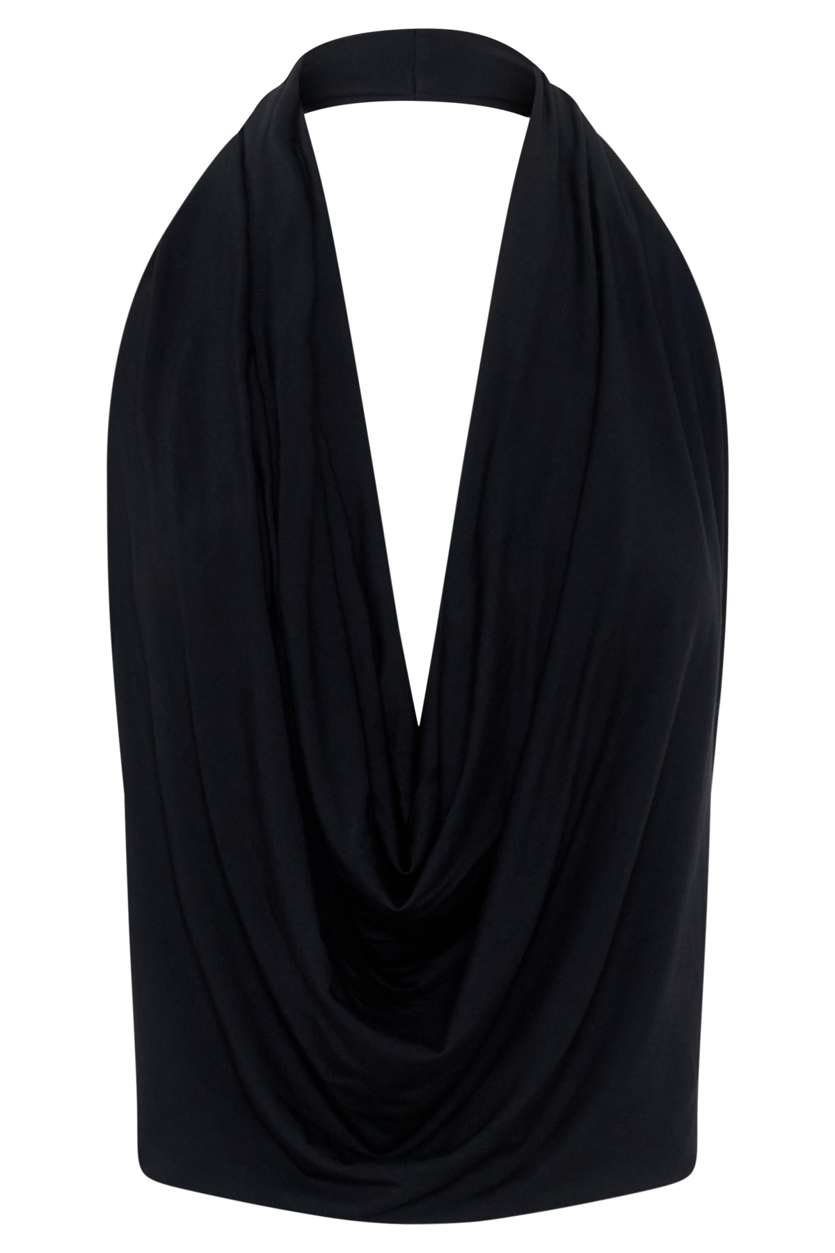 Huyen Cowl Front Modal Top - Black