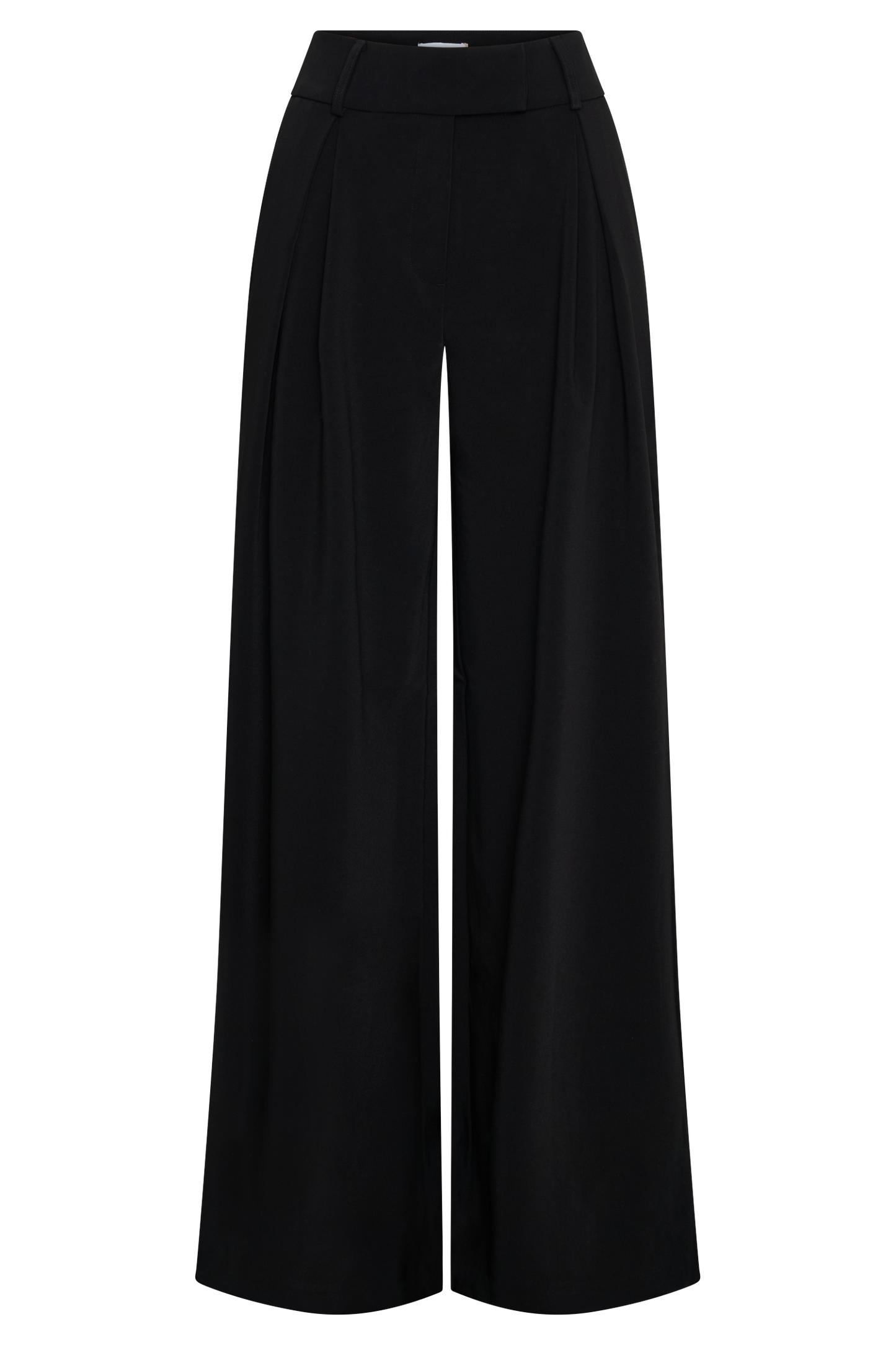 Jacqueline Pleated Wide Leg Pants - Black