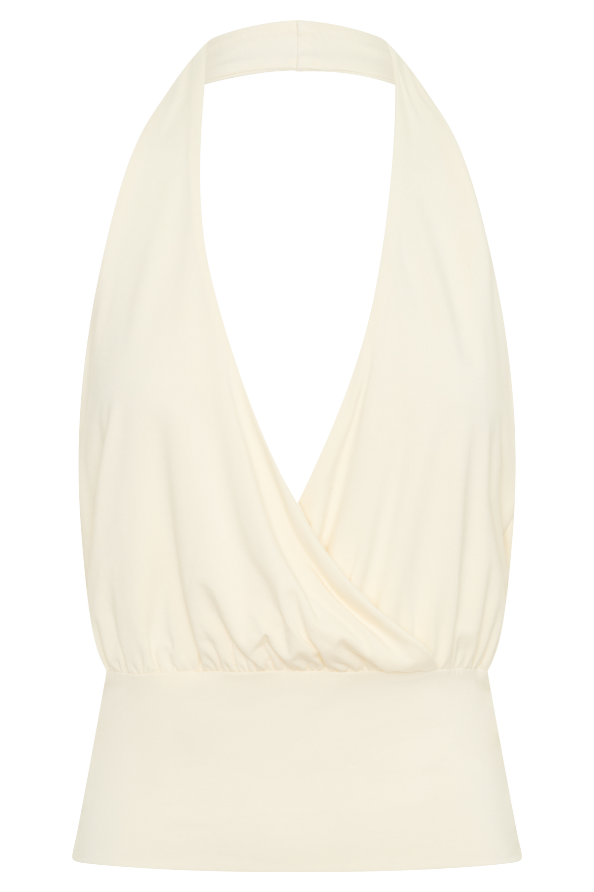 Jina Draped Halter Top - Ivory