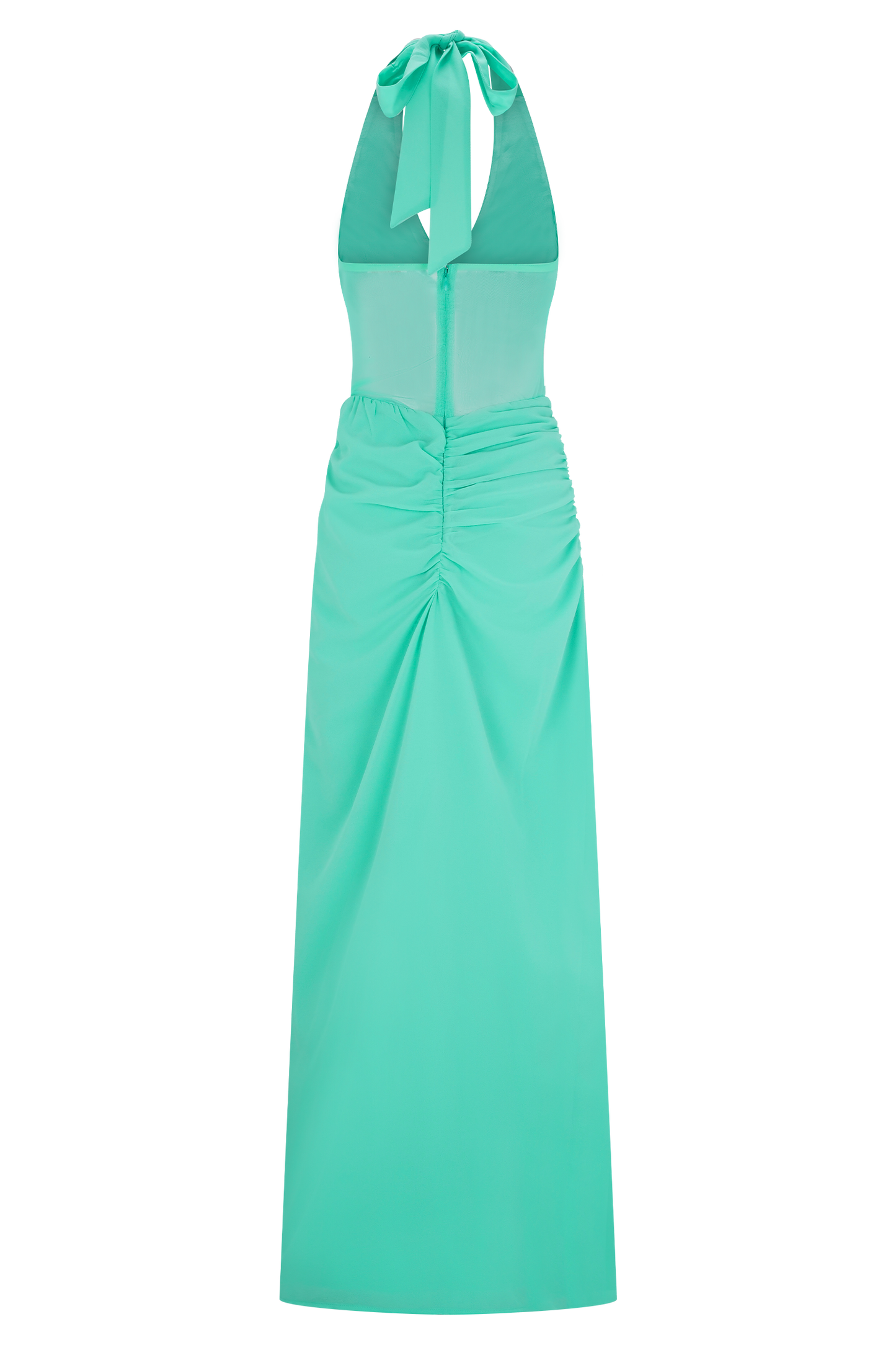 Jonna Chiffon And Mesh Maxi Dress - Lagoon
