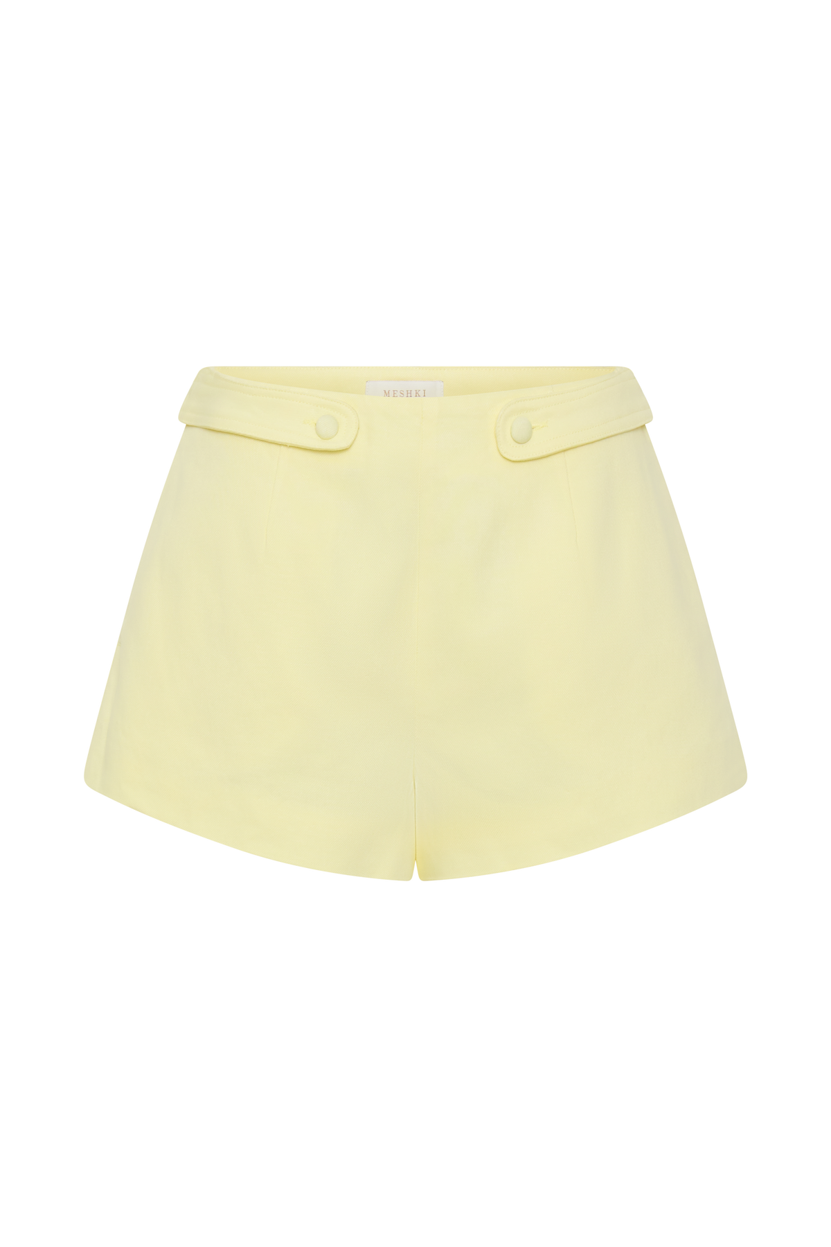 Josephine Cotton Shorts With Waistbands - Lemon