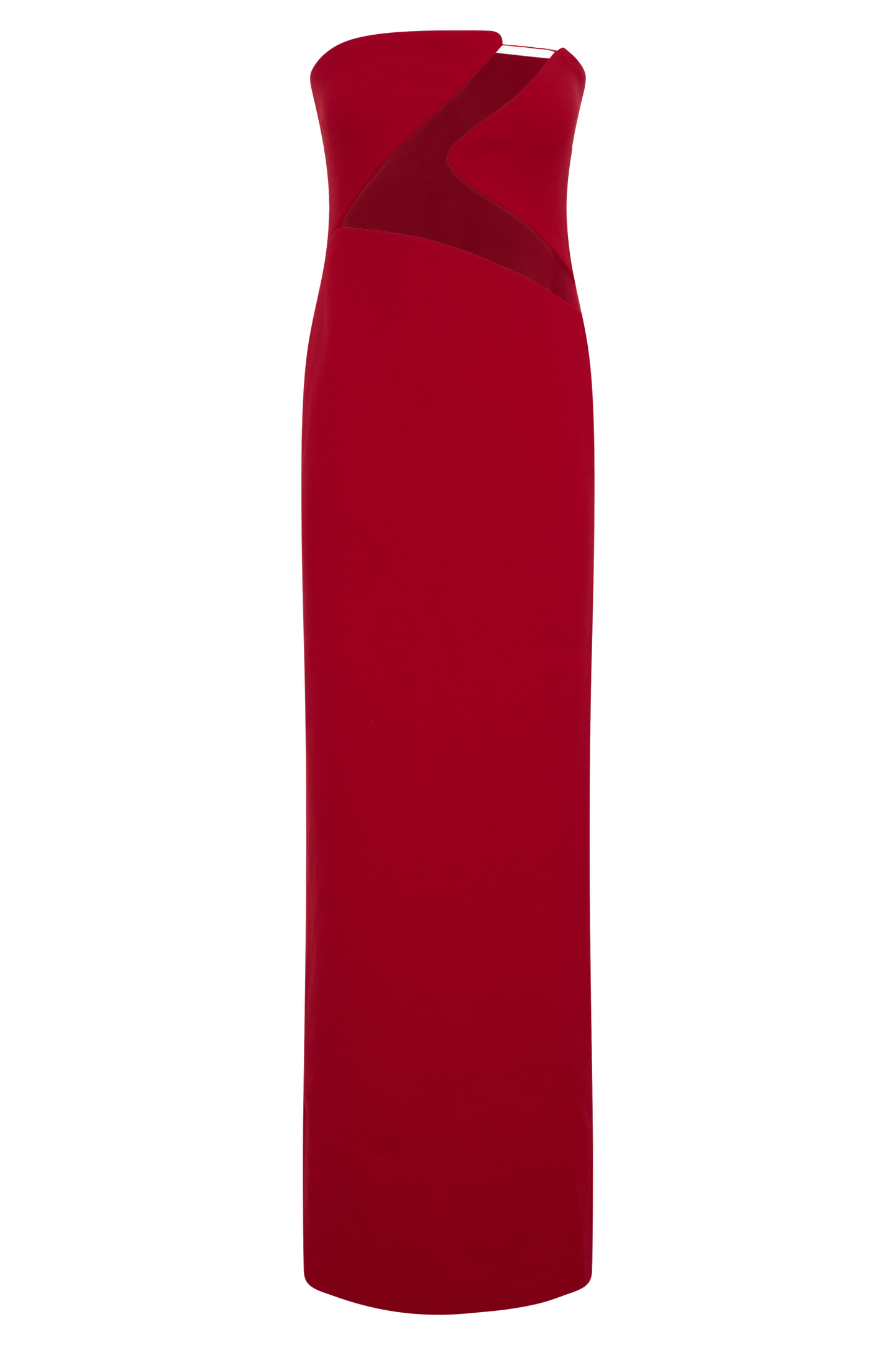 Lianne Strapless Maxi Dress - Red