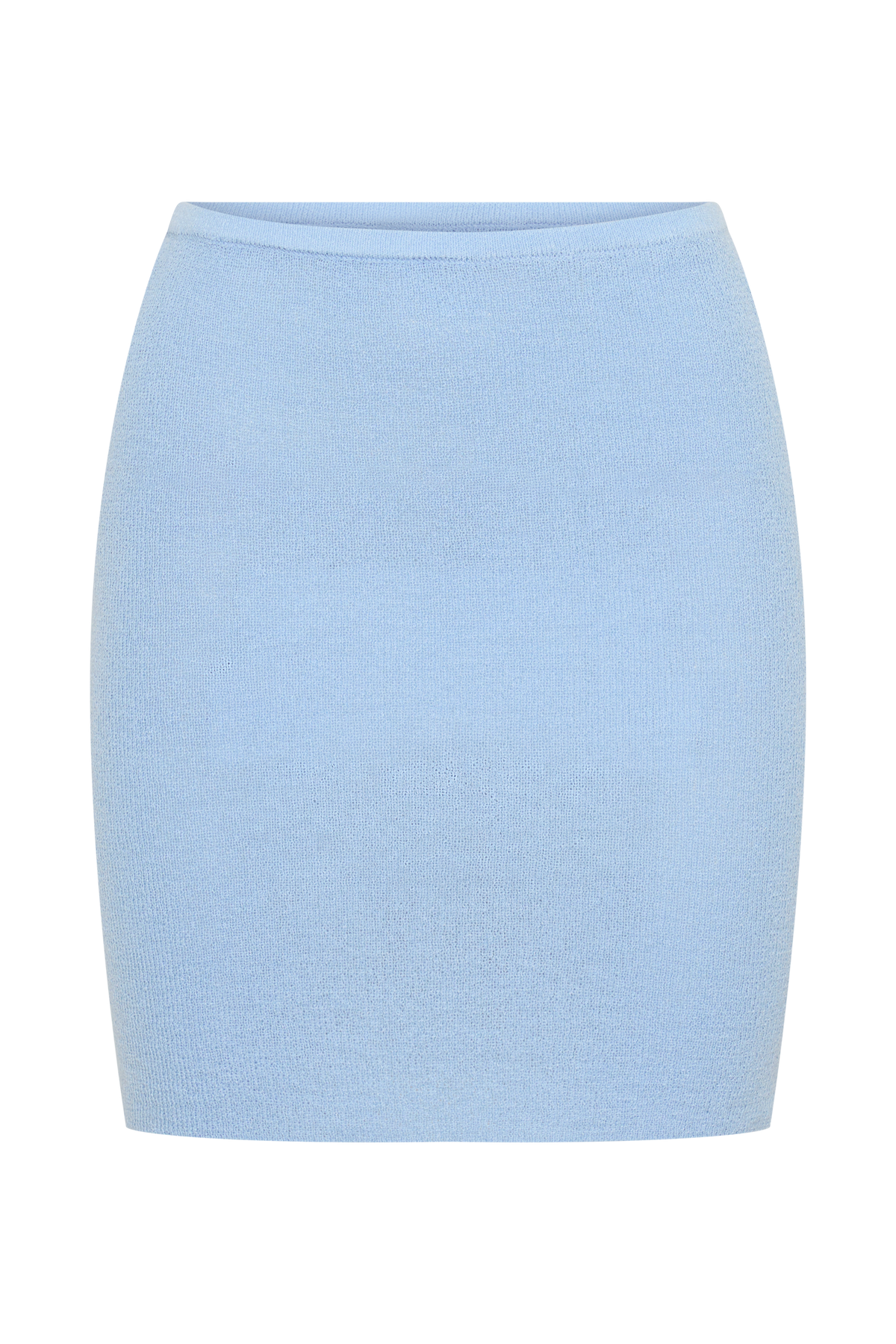Loura Mid Rise Knit Mini Skirt - Cornflower Blue