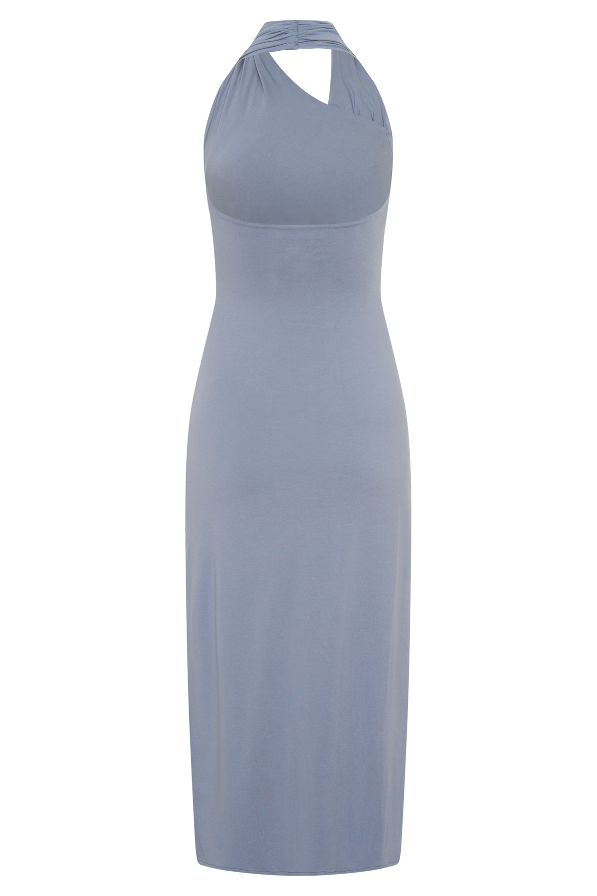 Moana Modal Halter Midi Dress - Stormy Blue