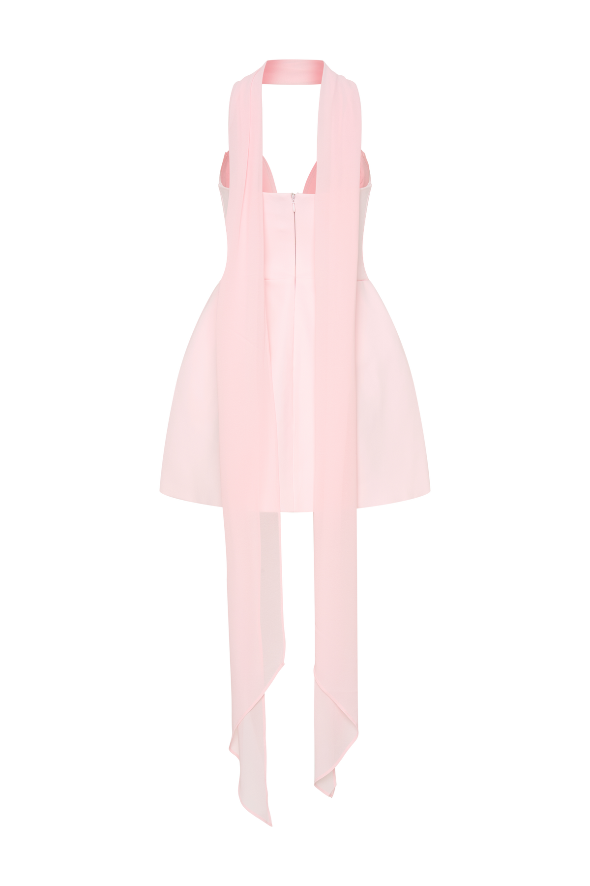 Orellia Strapless Suiting Mini Dress - Soft Pink