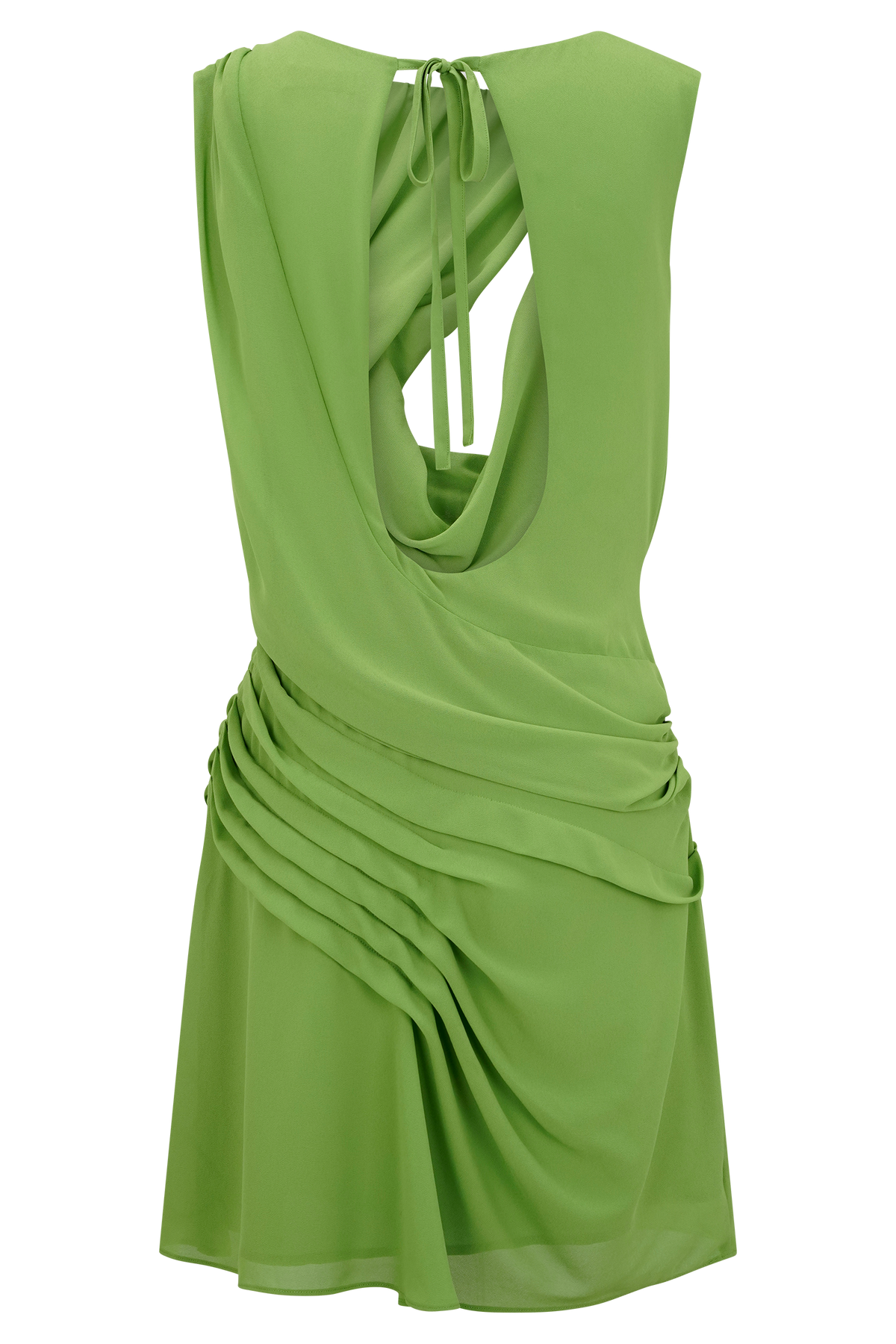 Oria Chiffon Mini Dress - Green
