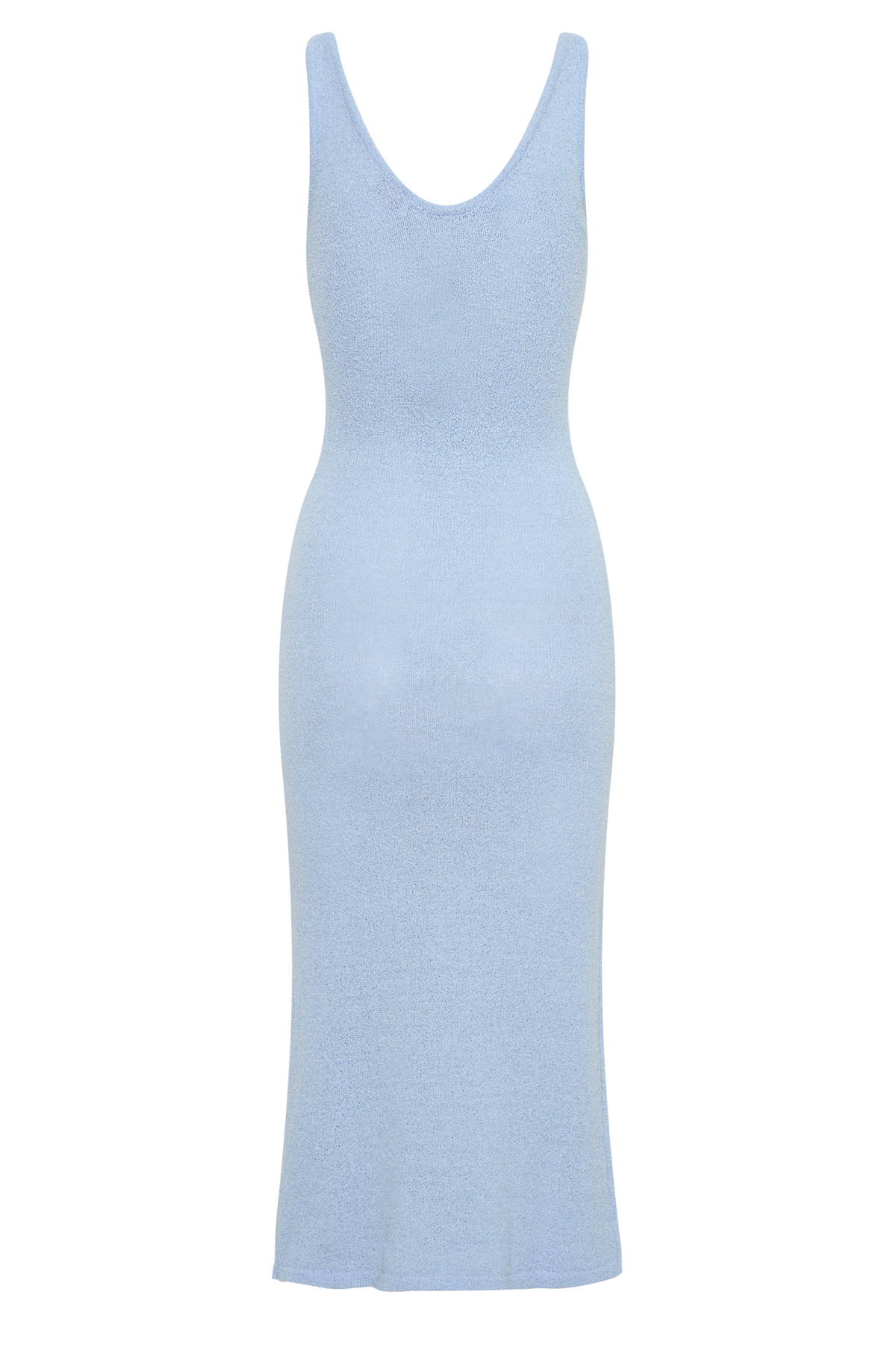 Rachael Knit Midi Dress - Light Blue