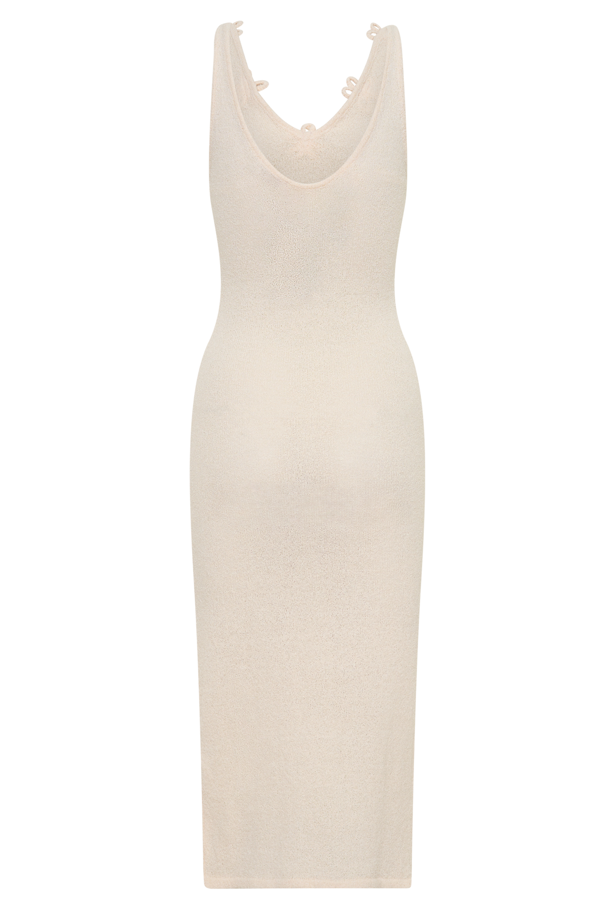 Rachael Knit Midi Dress - Nude